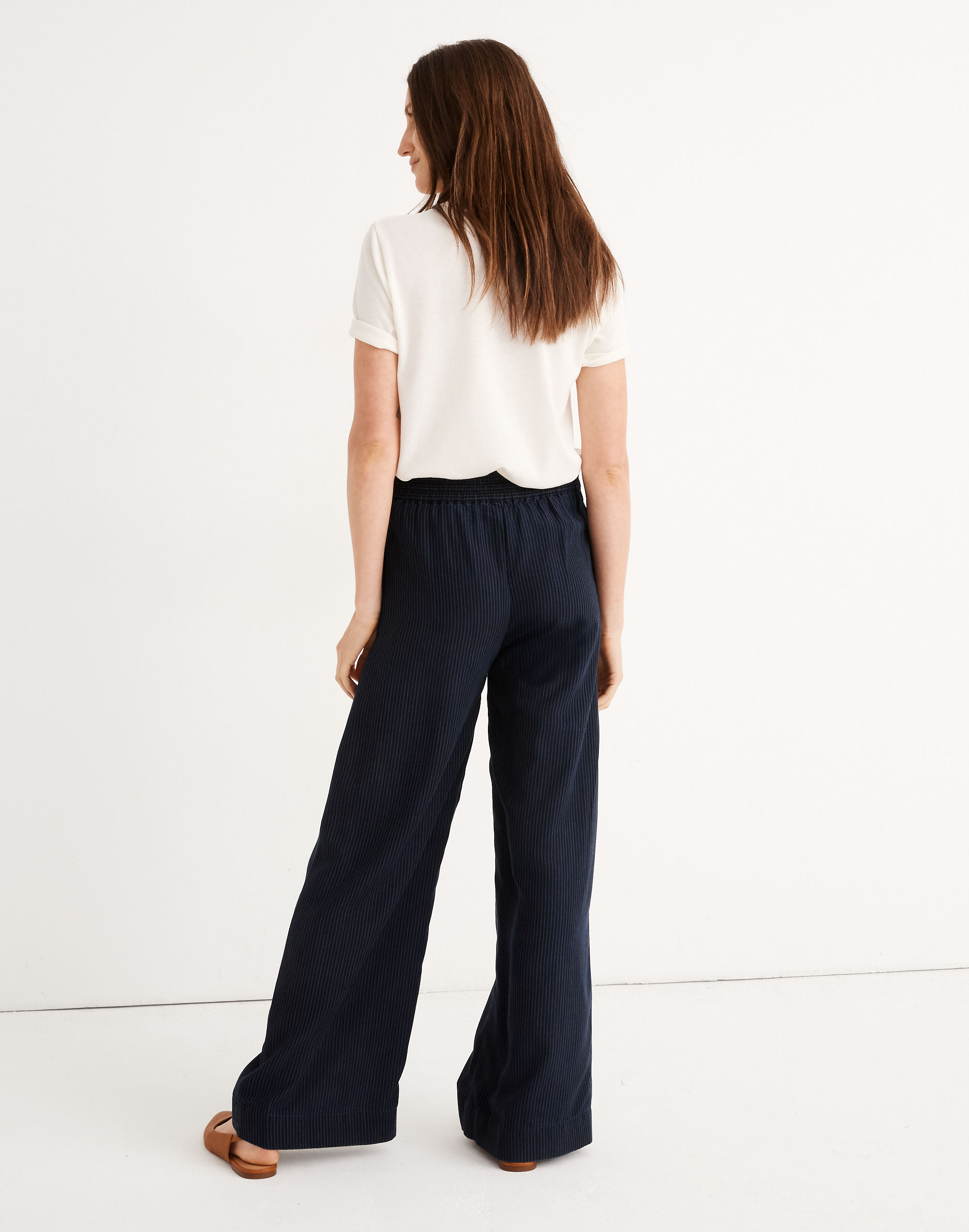Indigo Pull-On Pants in Hattie Stripe