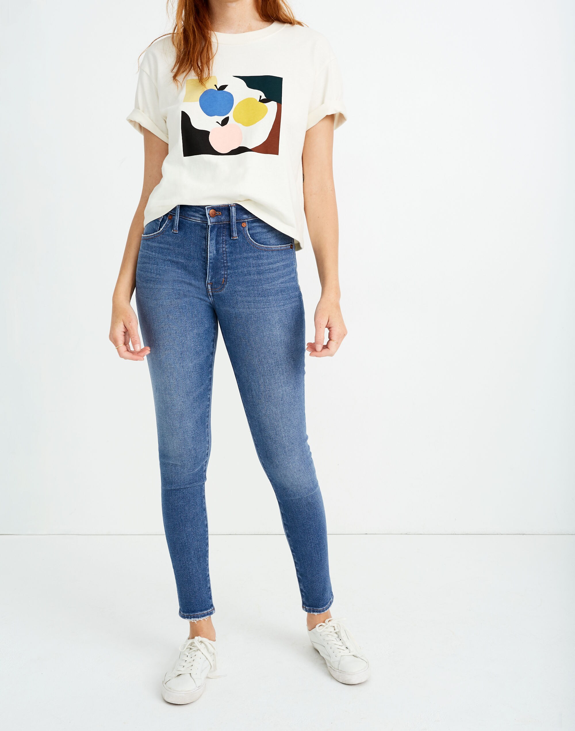 Tall 9" Mid-Rise Skinny Jeans in Pearson Wash