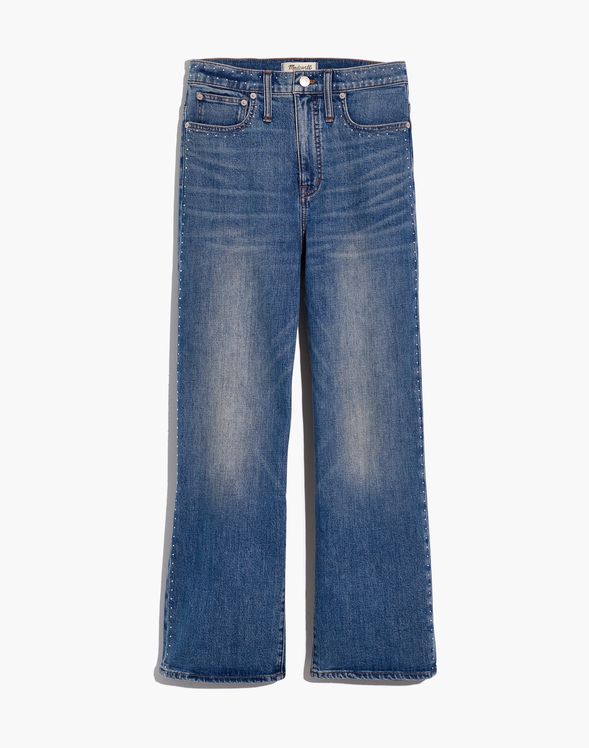 Slim Wide-Leg Jeans: Stud Edition