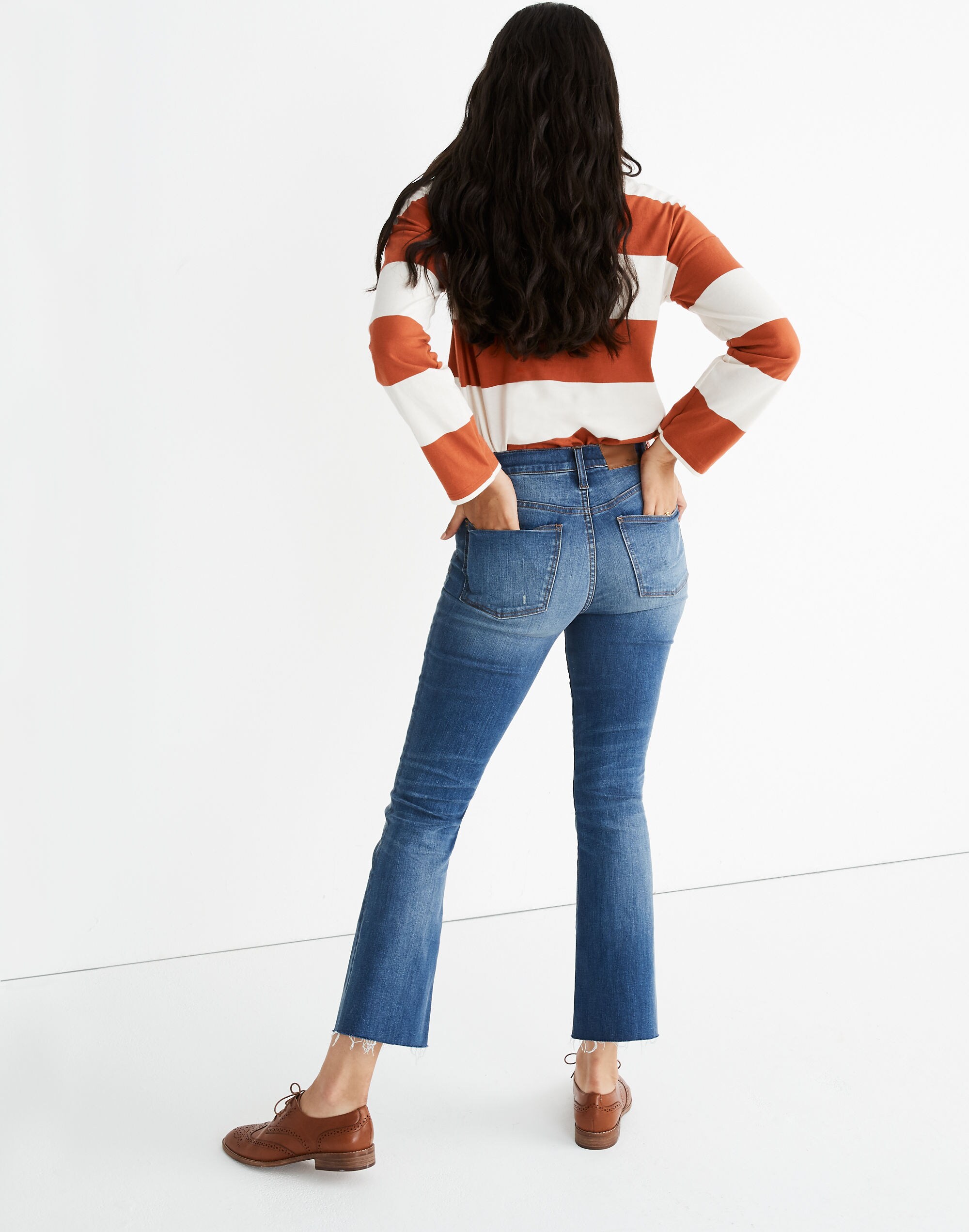 Cali Demi-Boot Jeans in Daly Wash: Button-Front Edition
