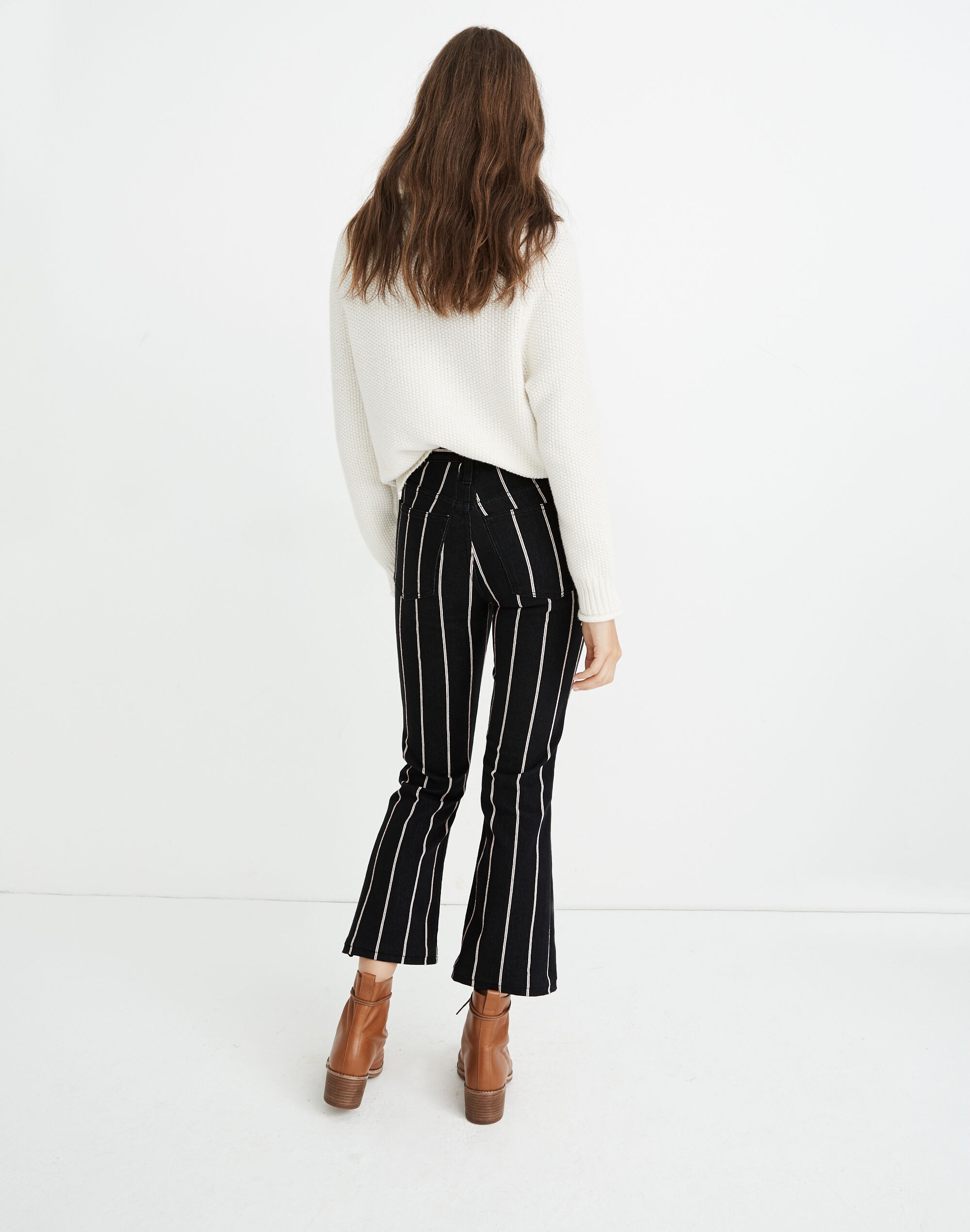 Cali Demi-Boot Jeans in Elsie Stripe