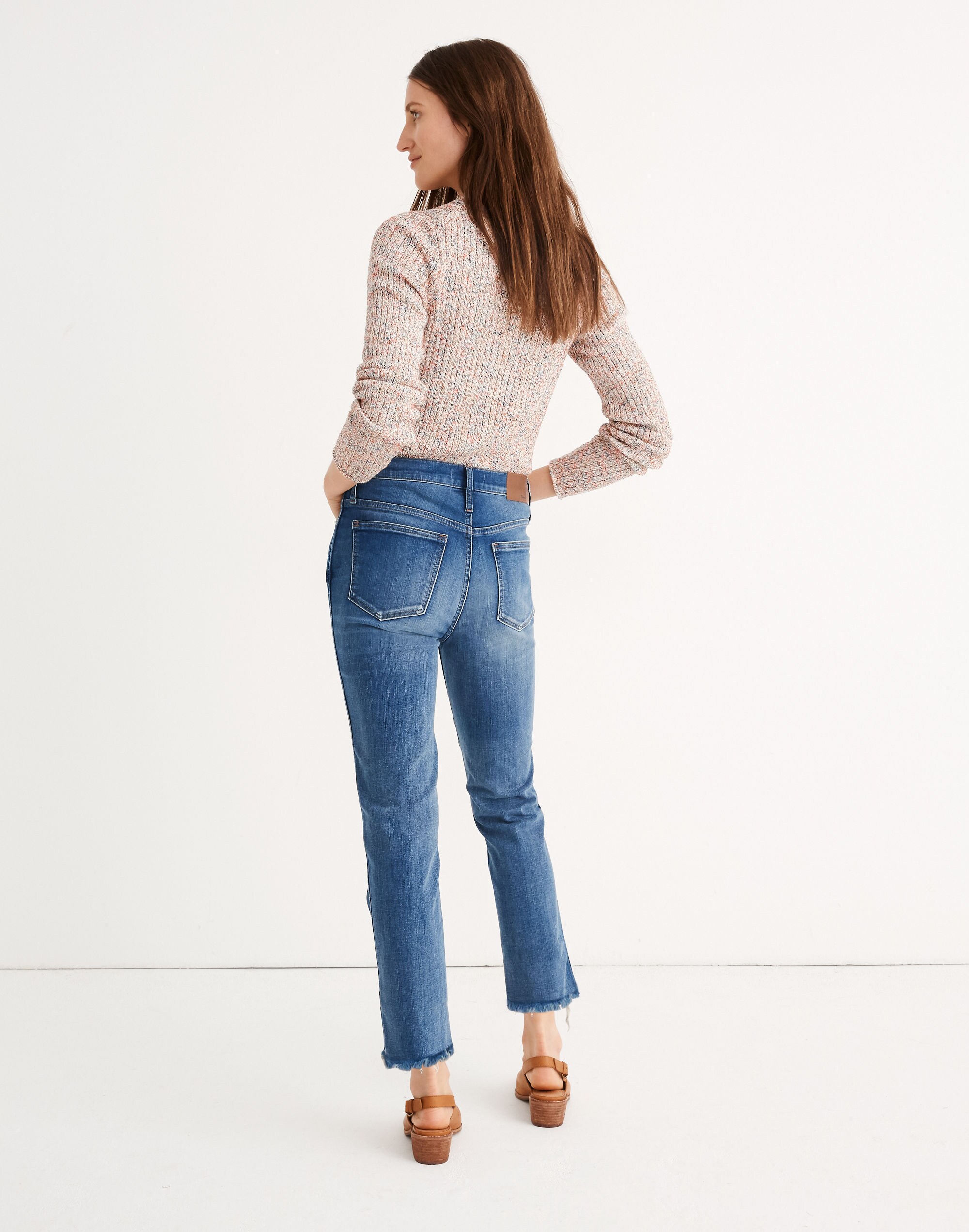 Stovepipe Jeans in Chancery Wash: Fluffy Hem Edition