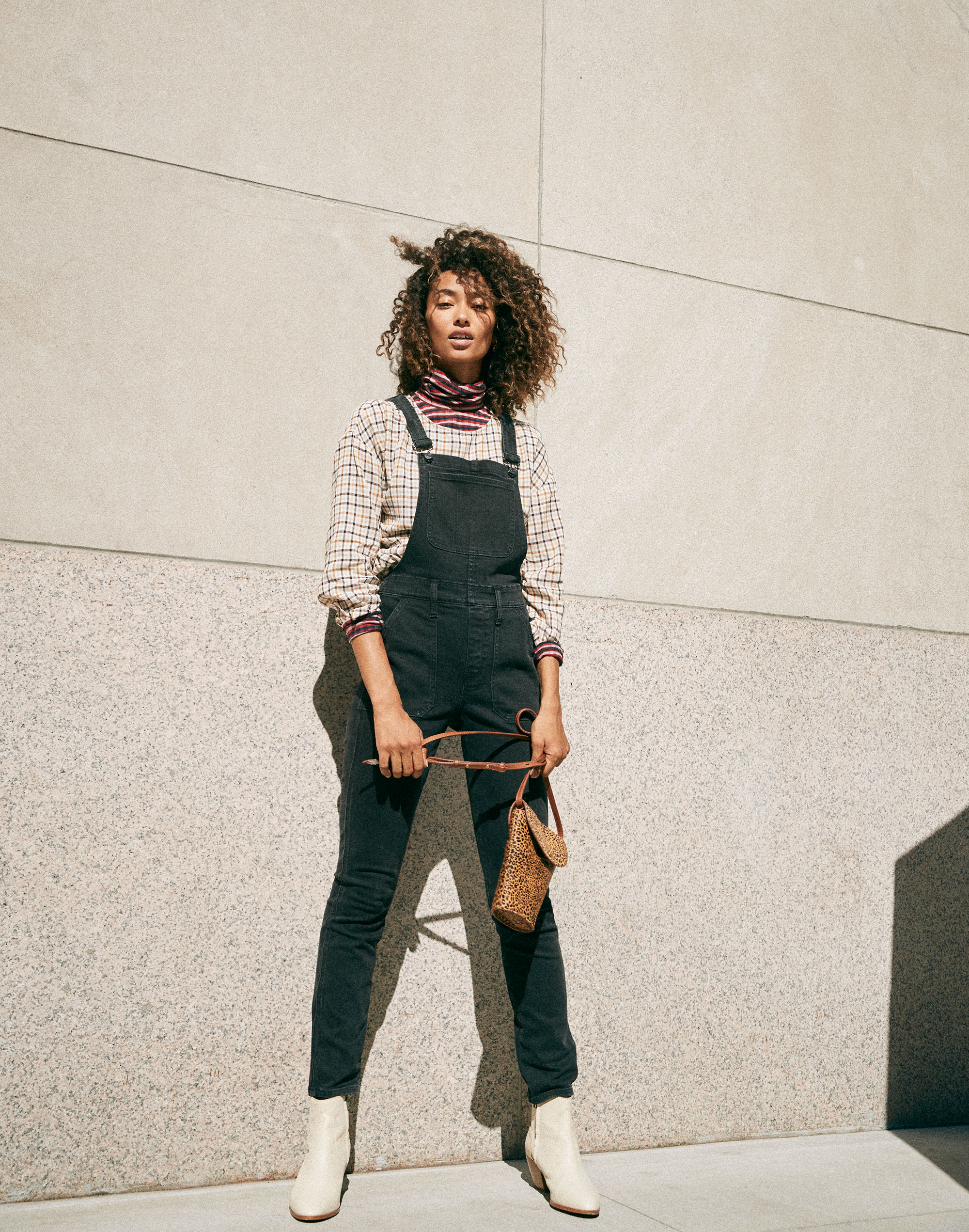 Skinny Overalls in Lunar Wash