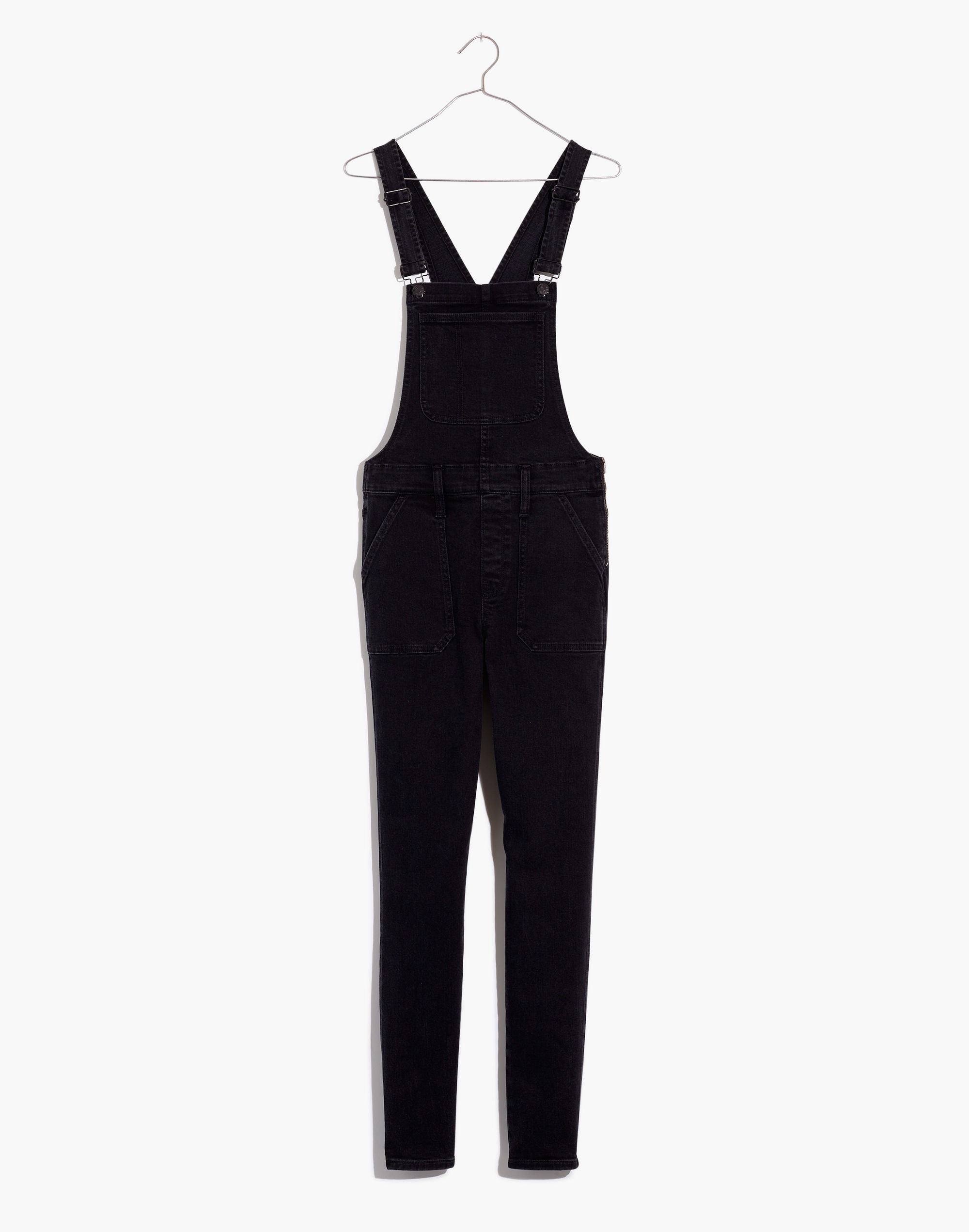 Skinny Overalls in Lunar Wash