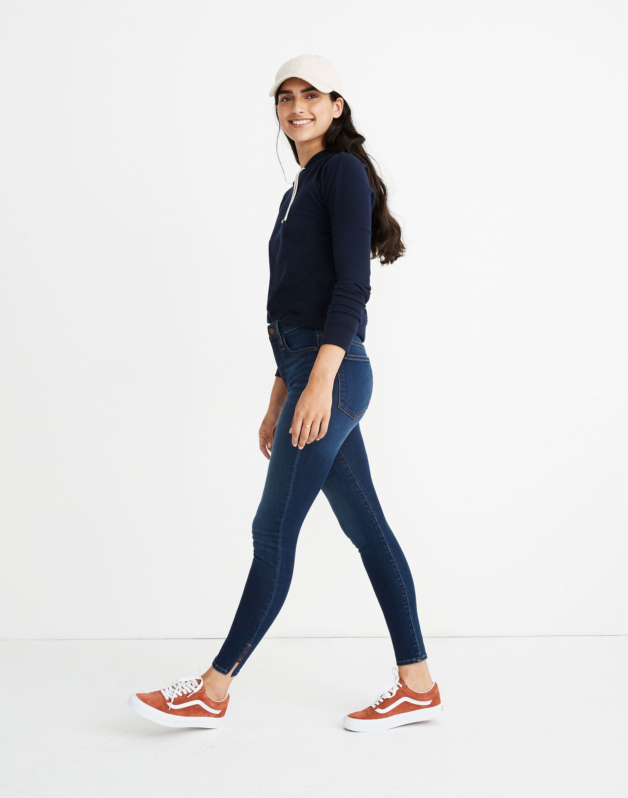 Tall 10" High-Rise Roadtripper Jeans in Belreeve Wash: Ankle-Zip Edition