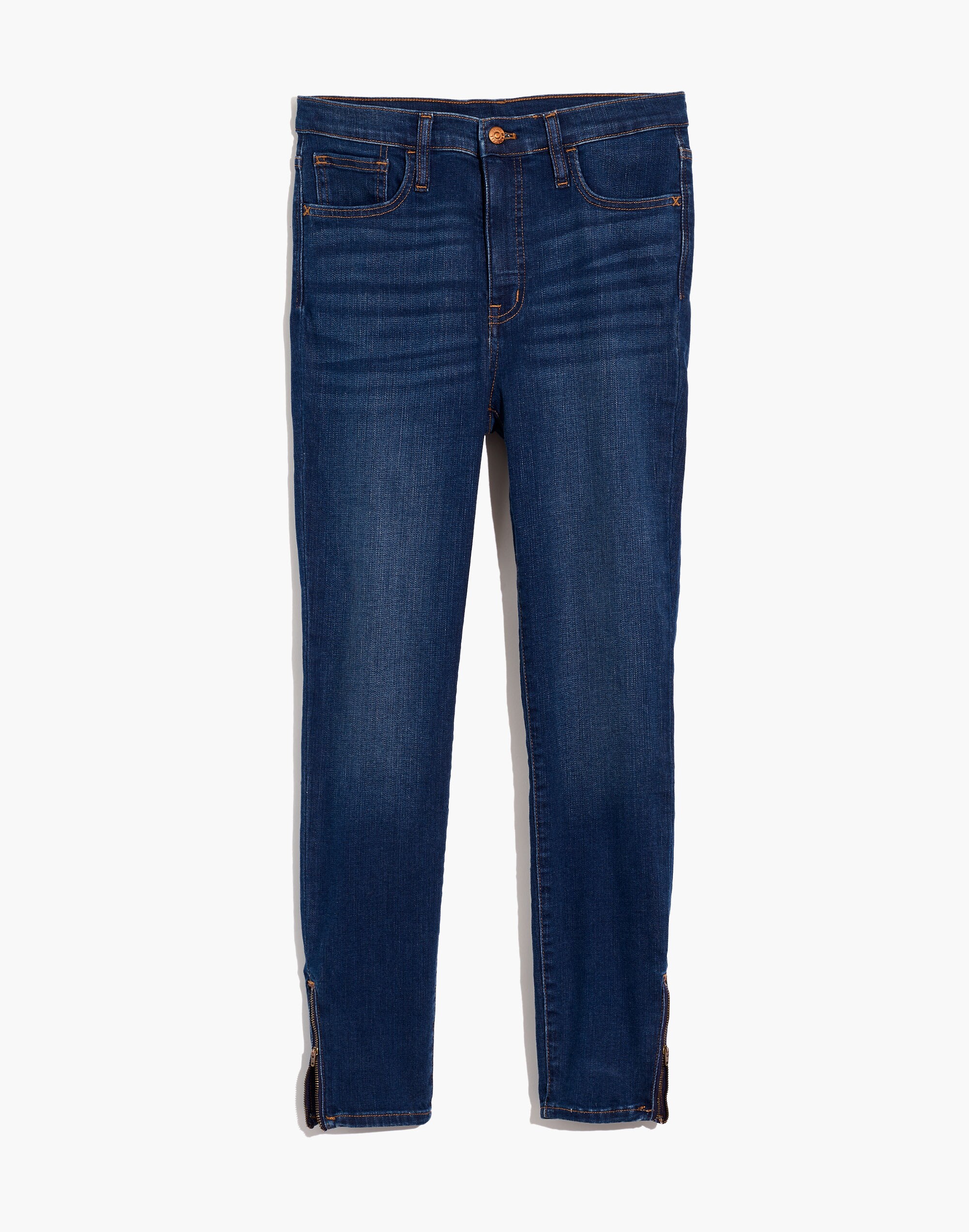 Tall 10" High-Rise Roadtripper Jeans in Belreeve Wash: Ankle-Zip Edition