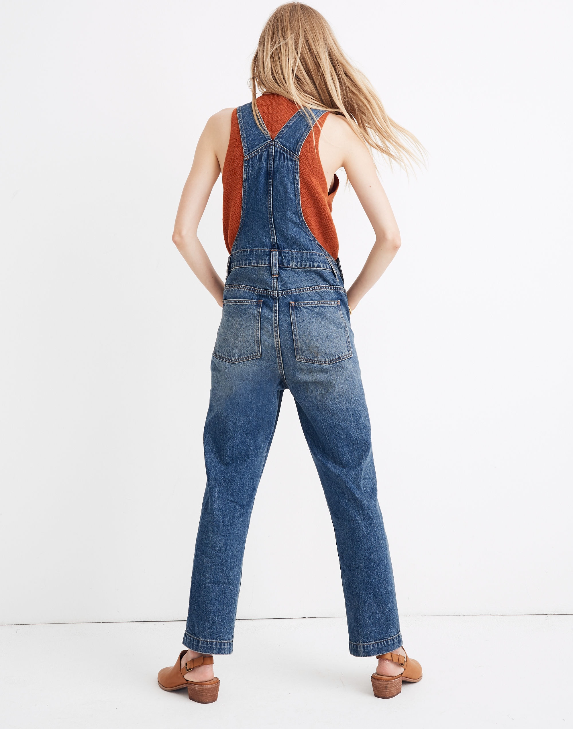Straight-Leg Overalls in Elmridge Wash