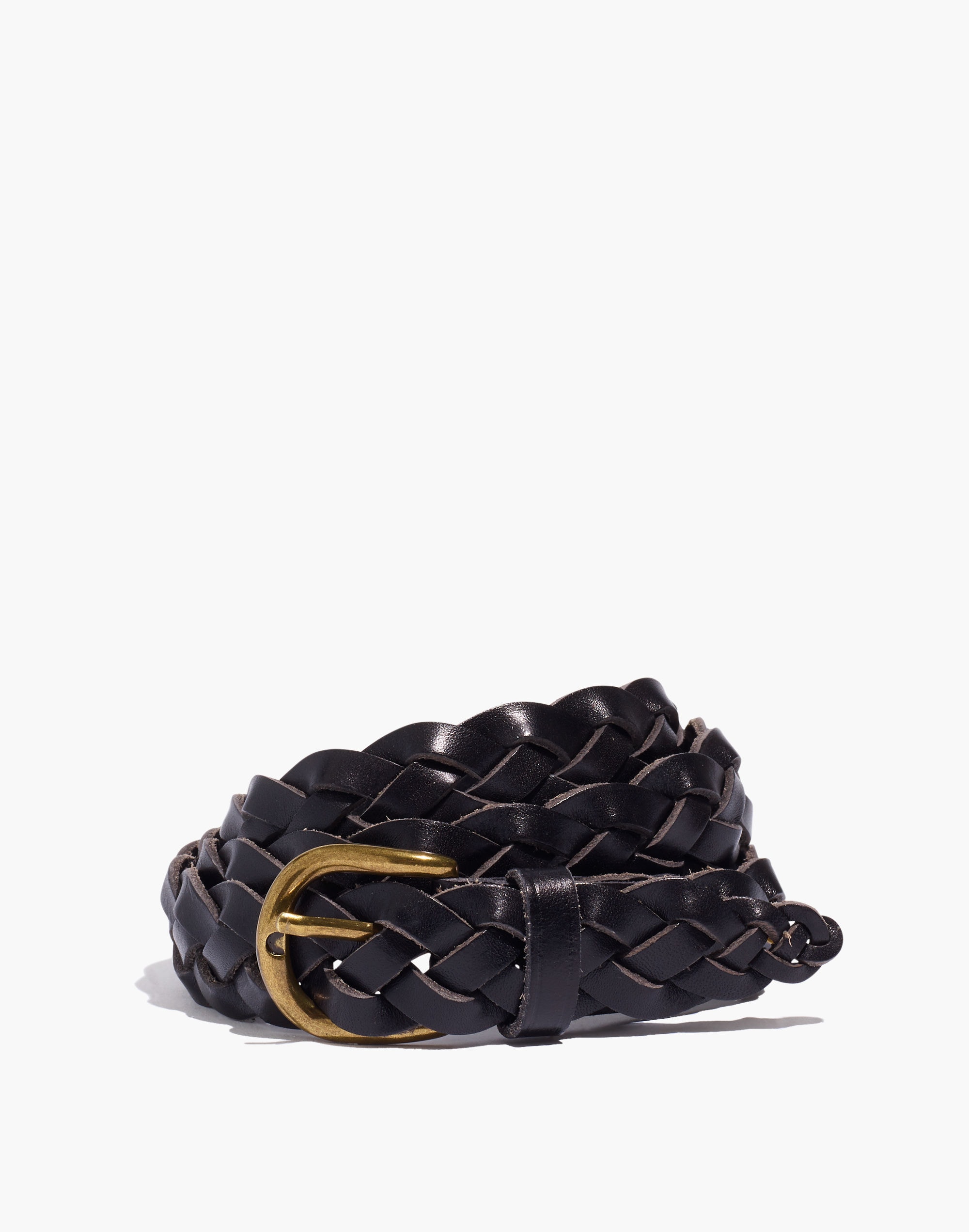 braided leather belt
