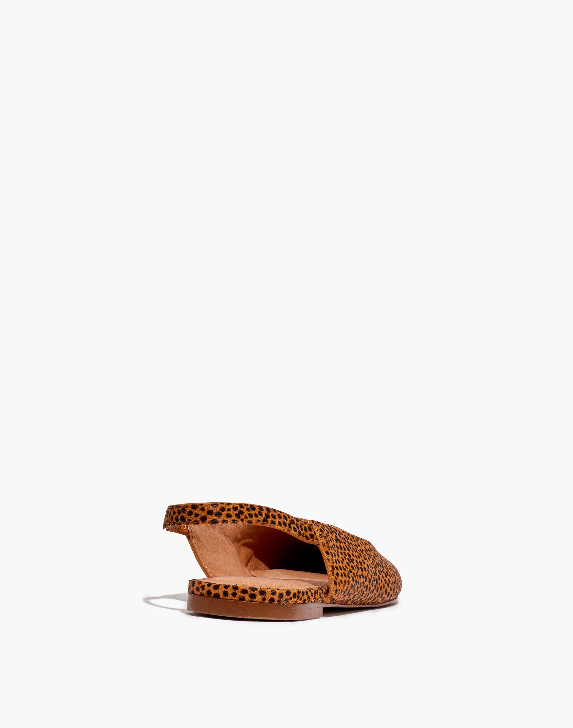 The Margot Slingback Flat in Spot Dot Calf Hair