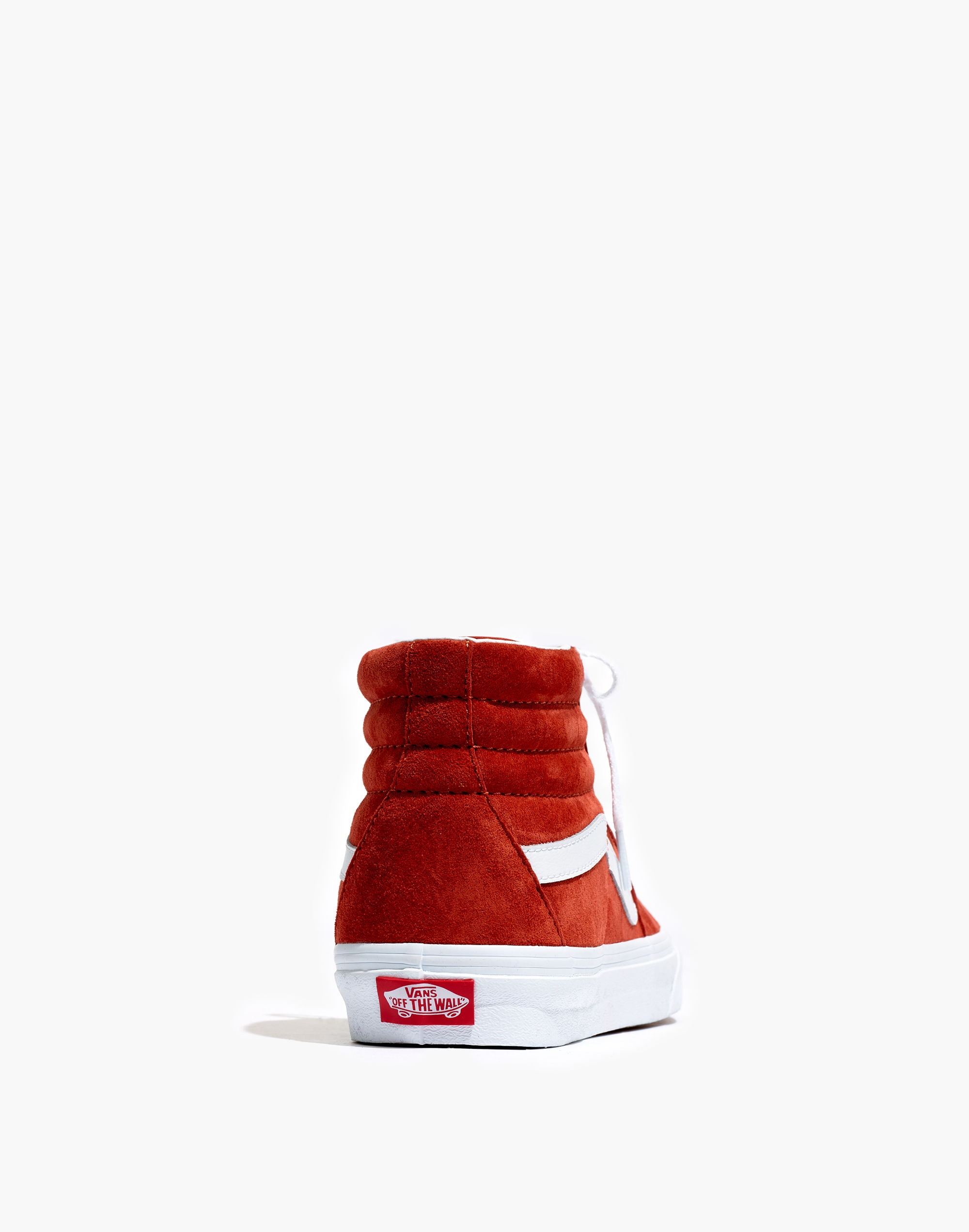 Vans&reg; Unisex SK8-Hi High-Top Sneakers in Burnt Brick Suede