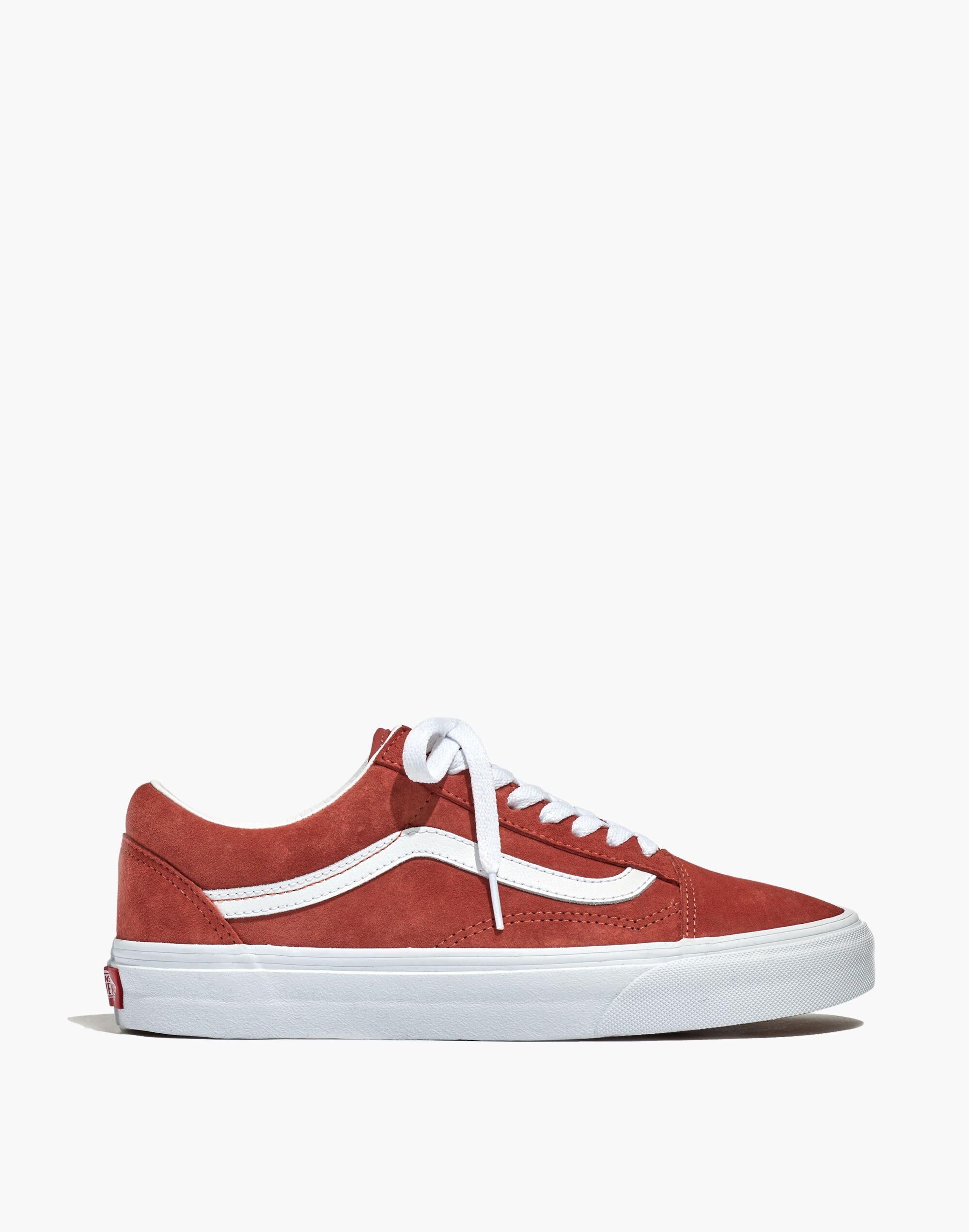 Vans&reg; Unisex Old Skool Lace-Up Sneakers in Burnt Brick Suede