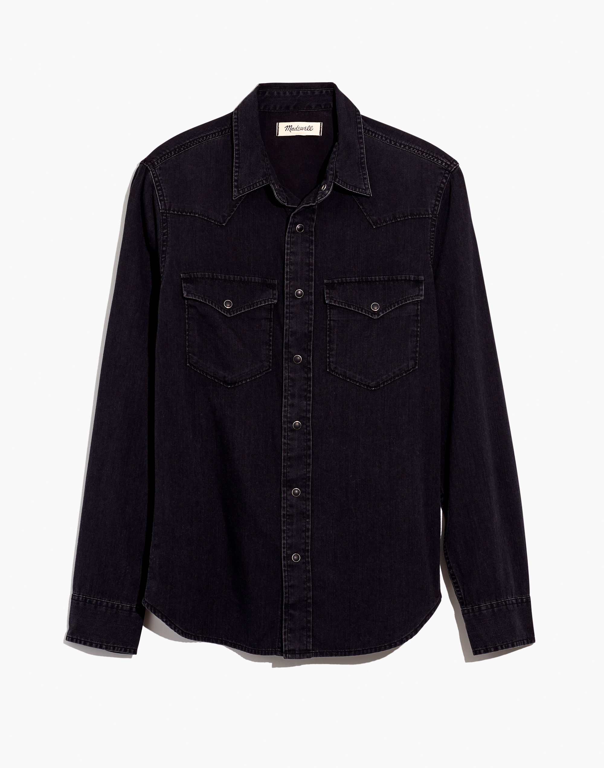 Denim Western Perfect Shirt in Black Wash