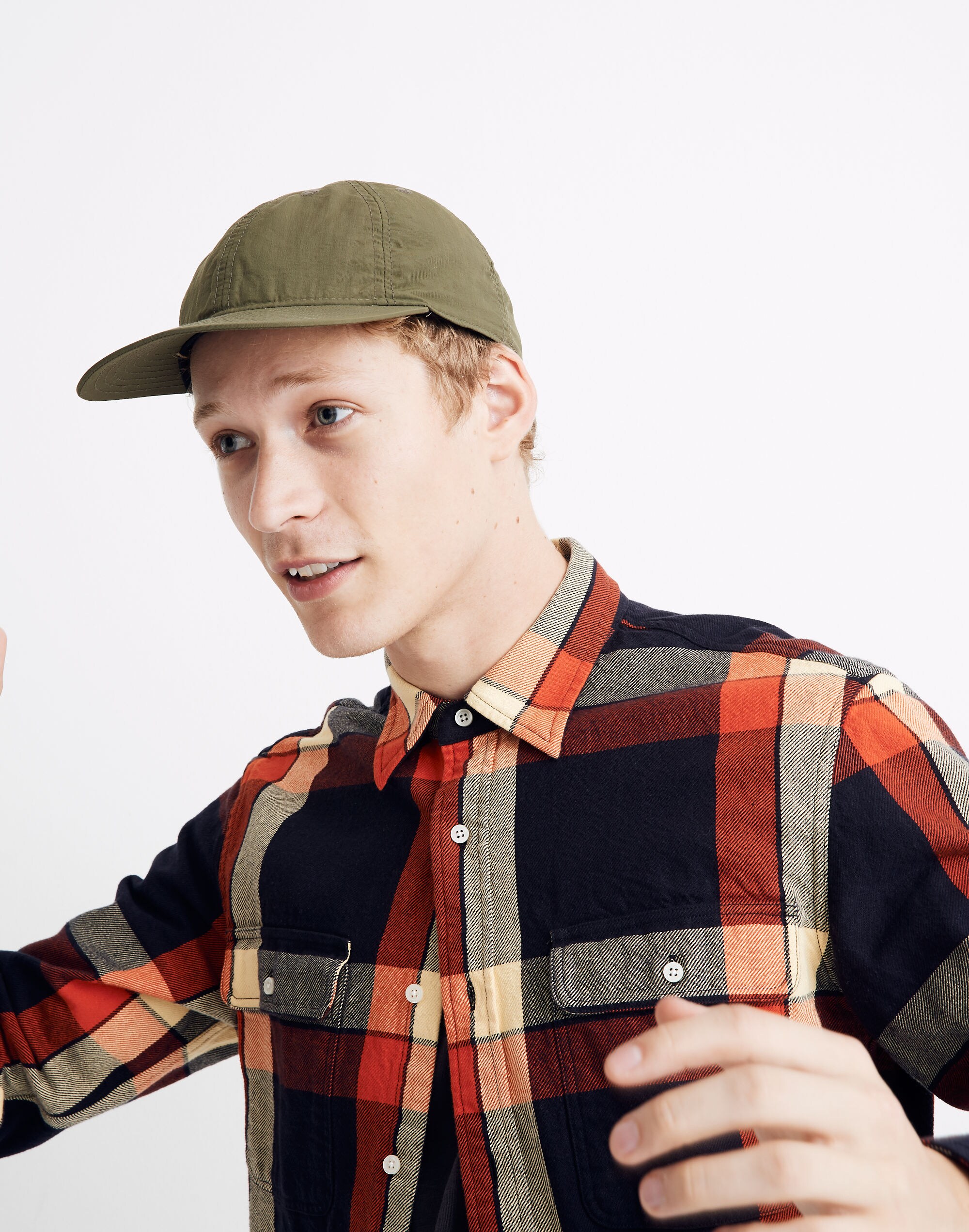 Twill Shirt in Double Windowpane