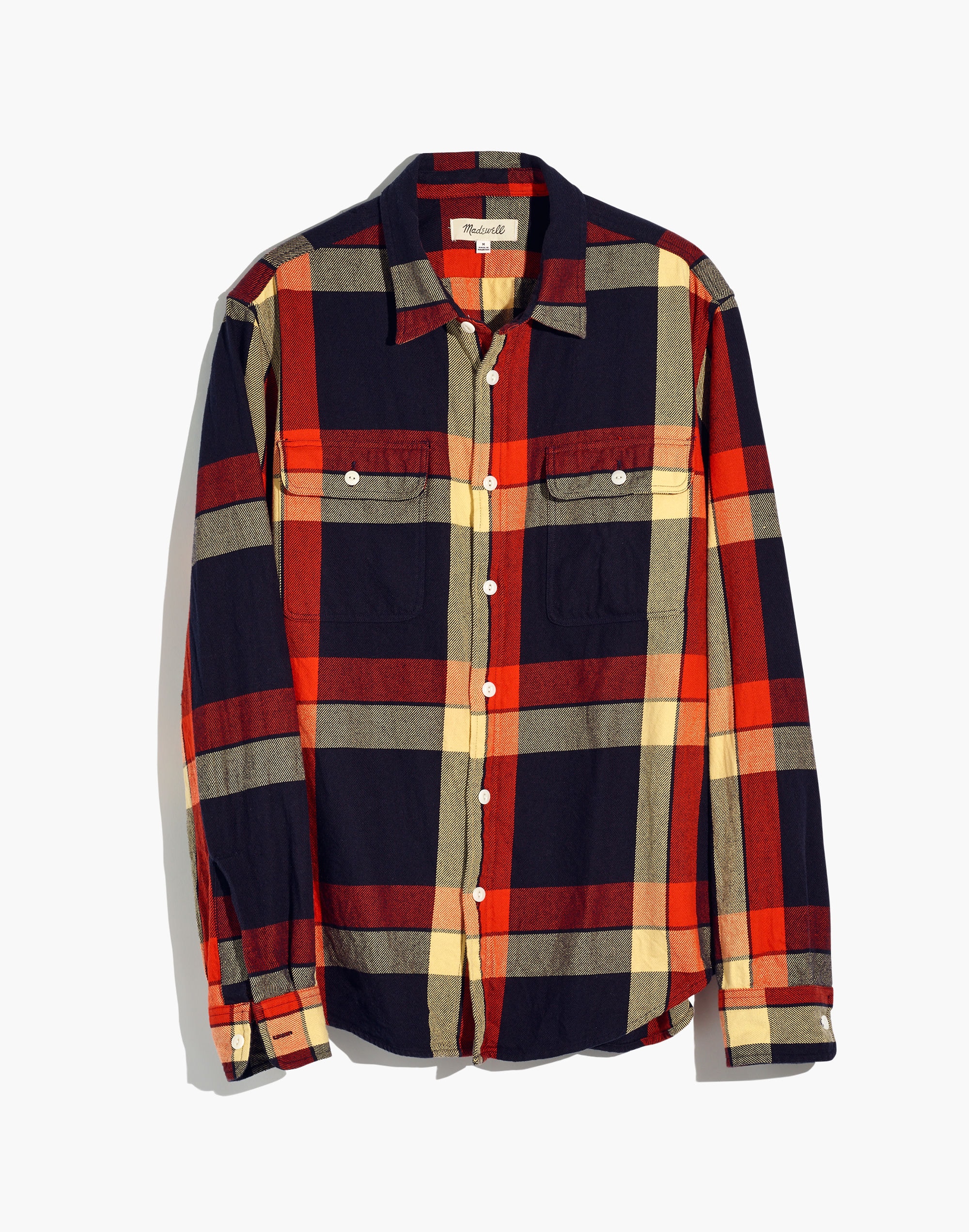 Twill Shirt in Double Windowpane