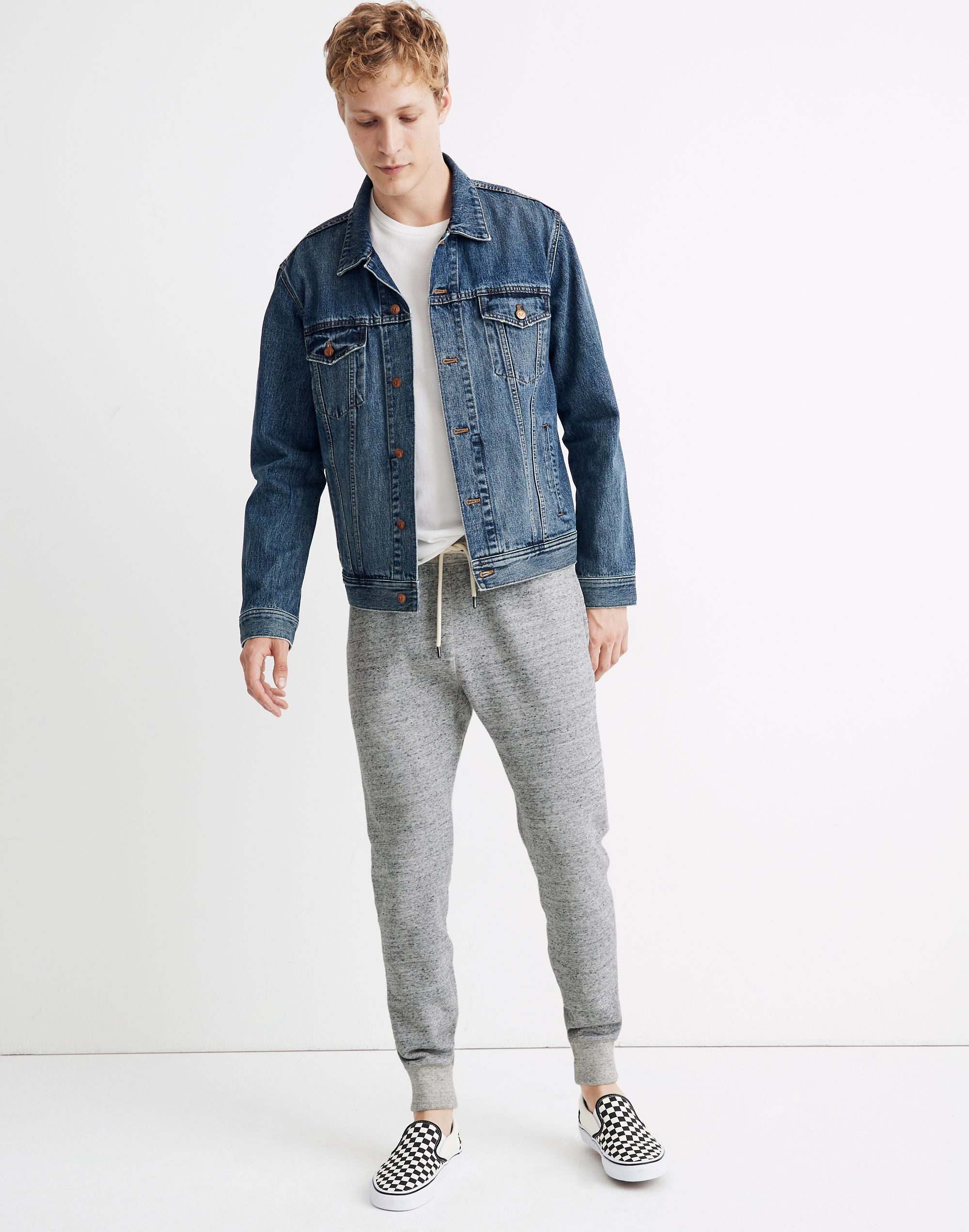 heathered jogger sweatpants