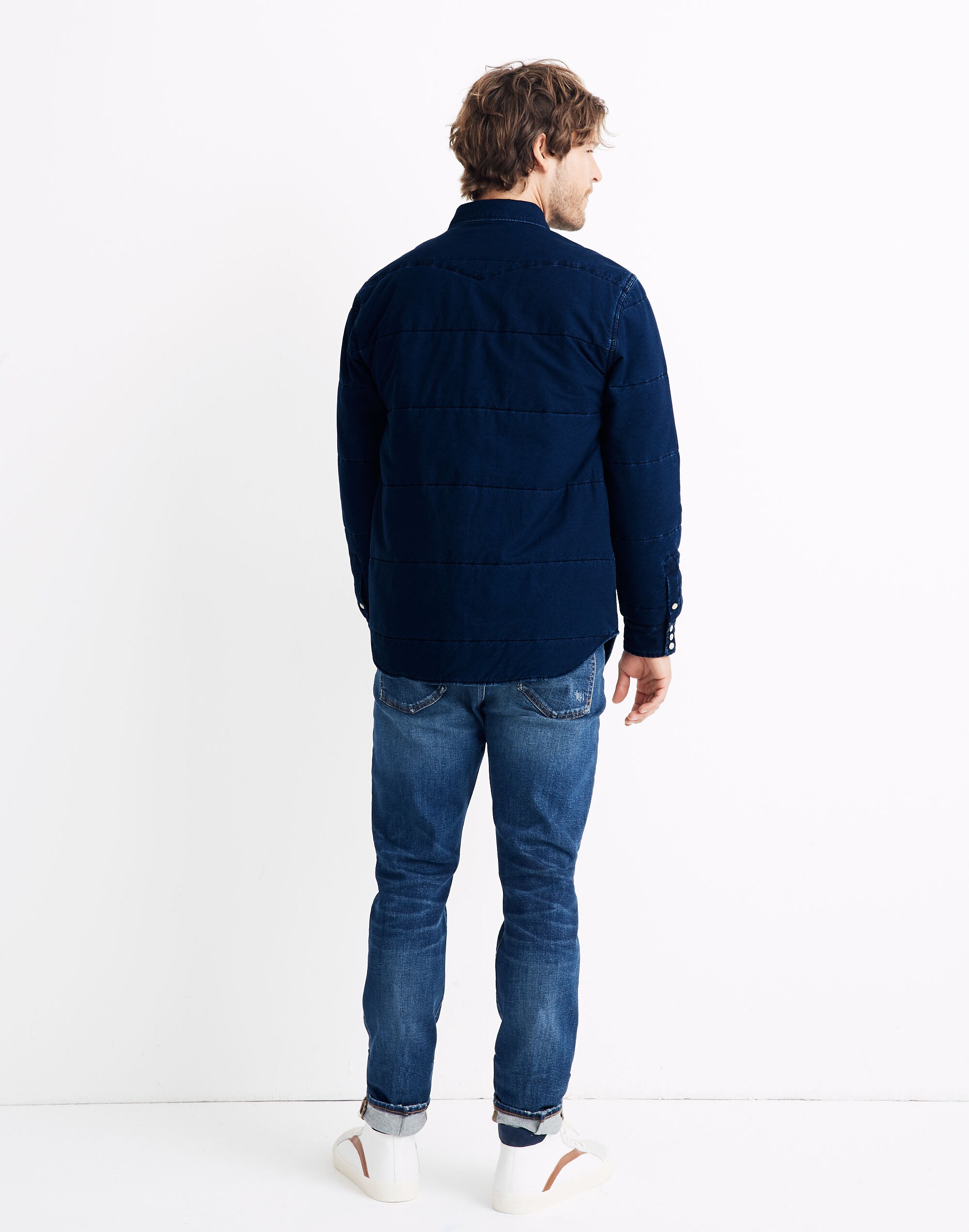 Quilted Indigo Shirt-Jacket