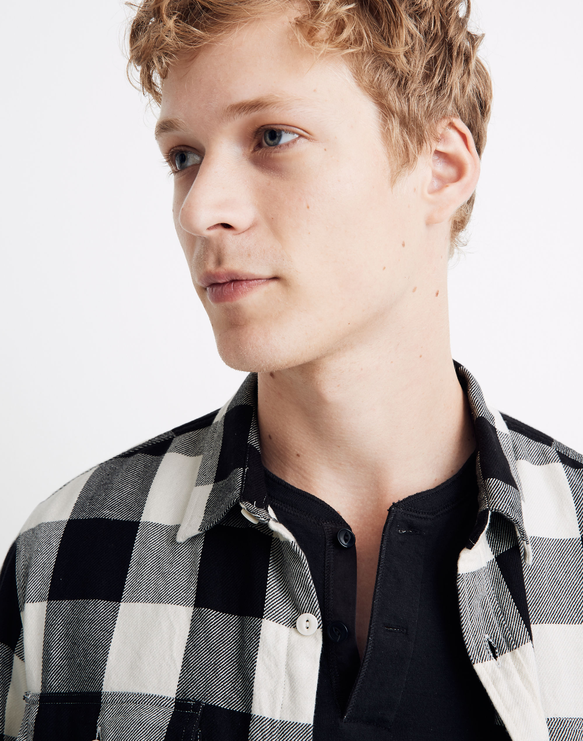 Twill Shirt in Buffalo Check