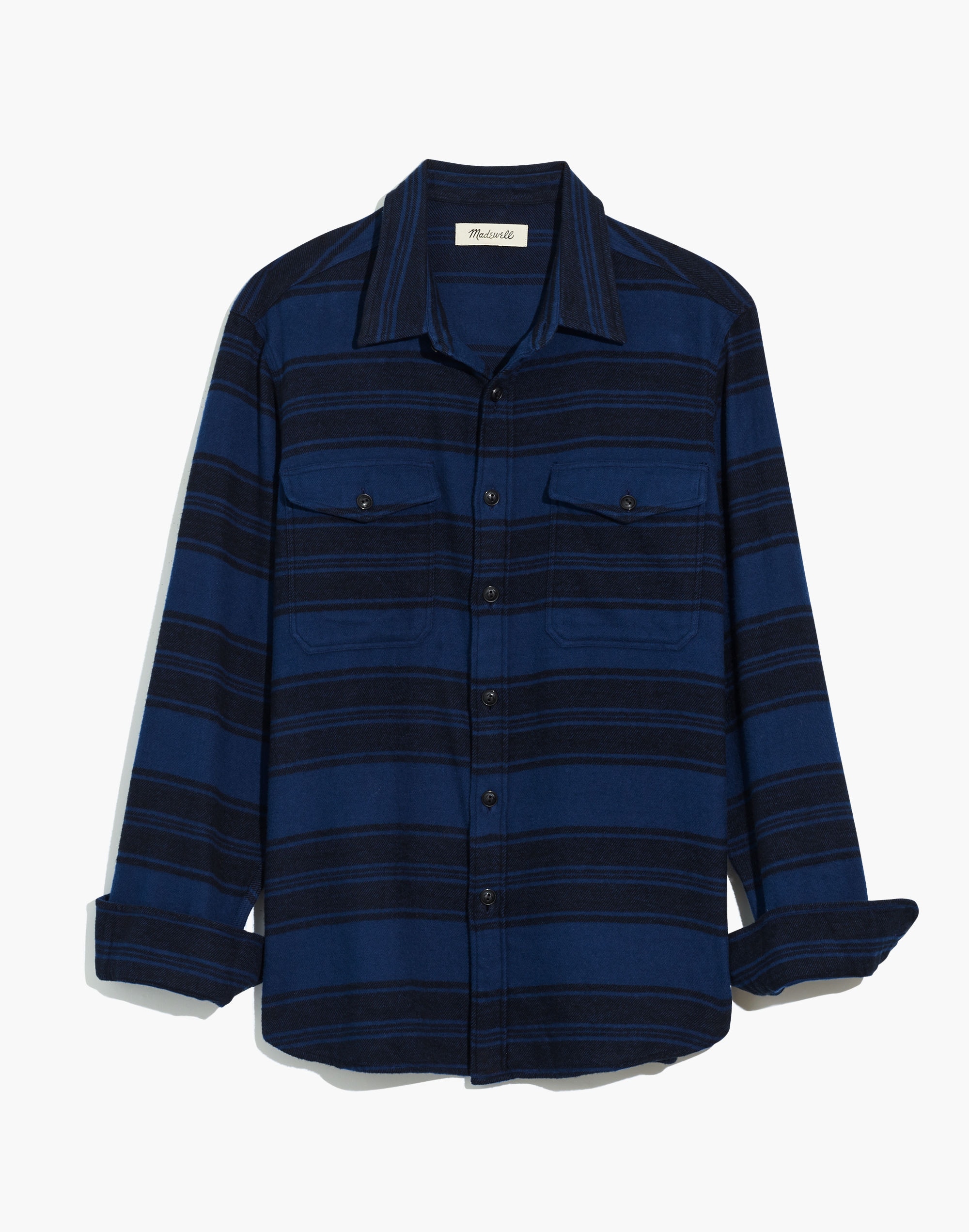 Brushed Twill Shirt in Blanket Stripe