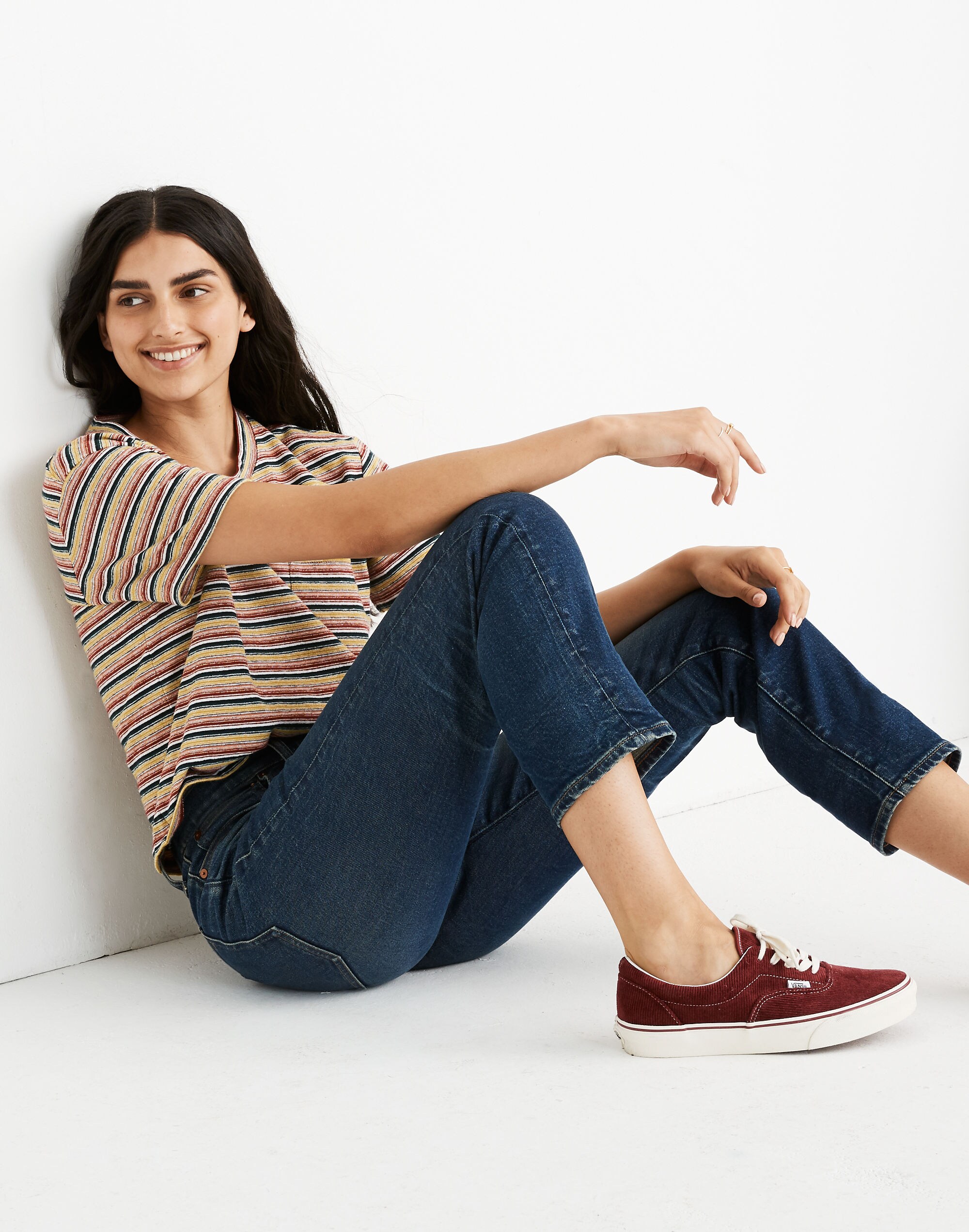 The Perfect Vintage Jean in Clearview Wash: Button-Front Comfort Stretch Edition