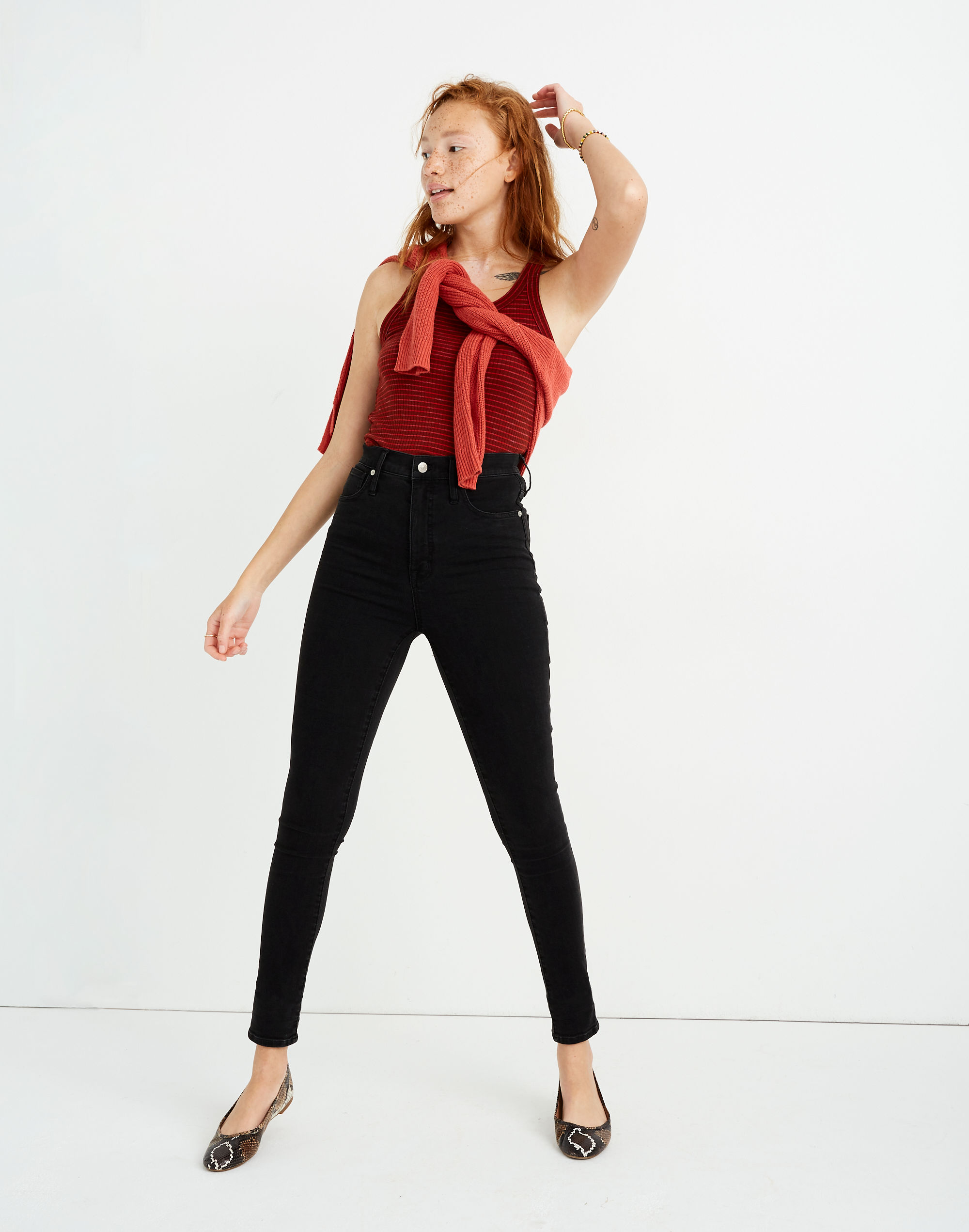 tall 11 high-rise skinny jeans in lunar wash