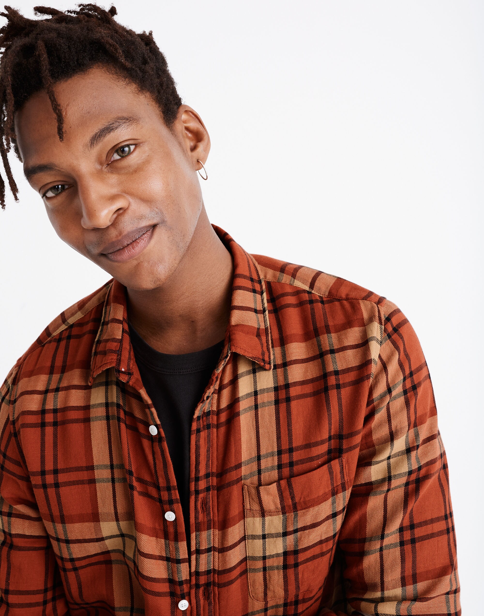 Double-Weave Button-Down Shirt in St. Louis Plaid