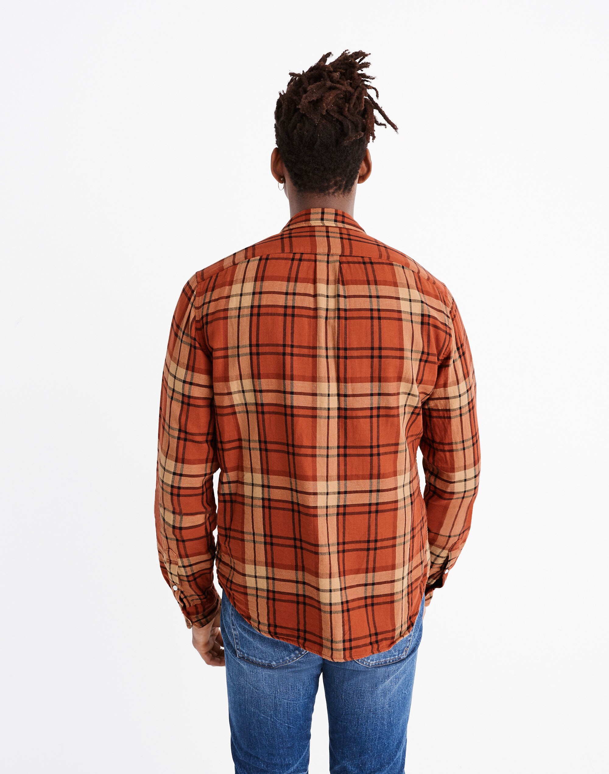 Double-Weave Button-Down Shirt in St. Louis Plaid