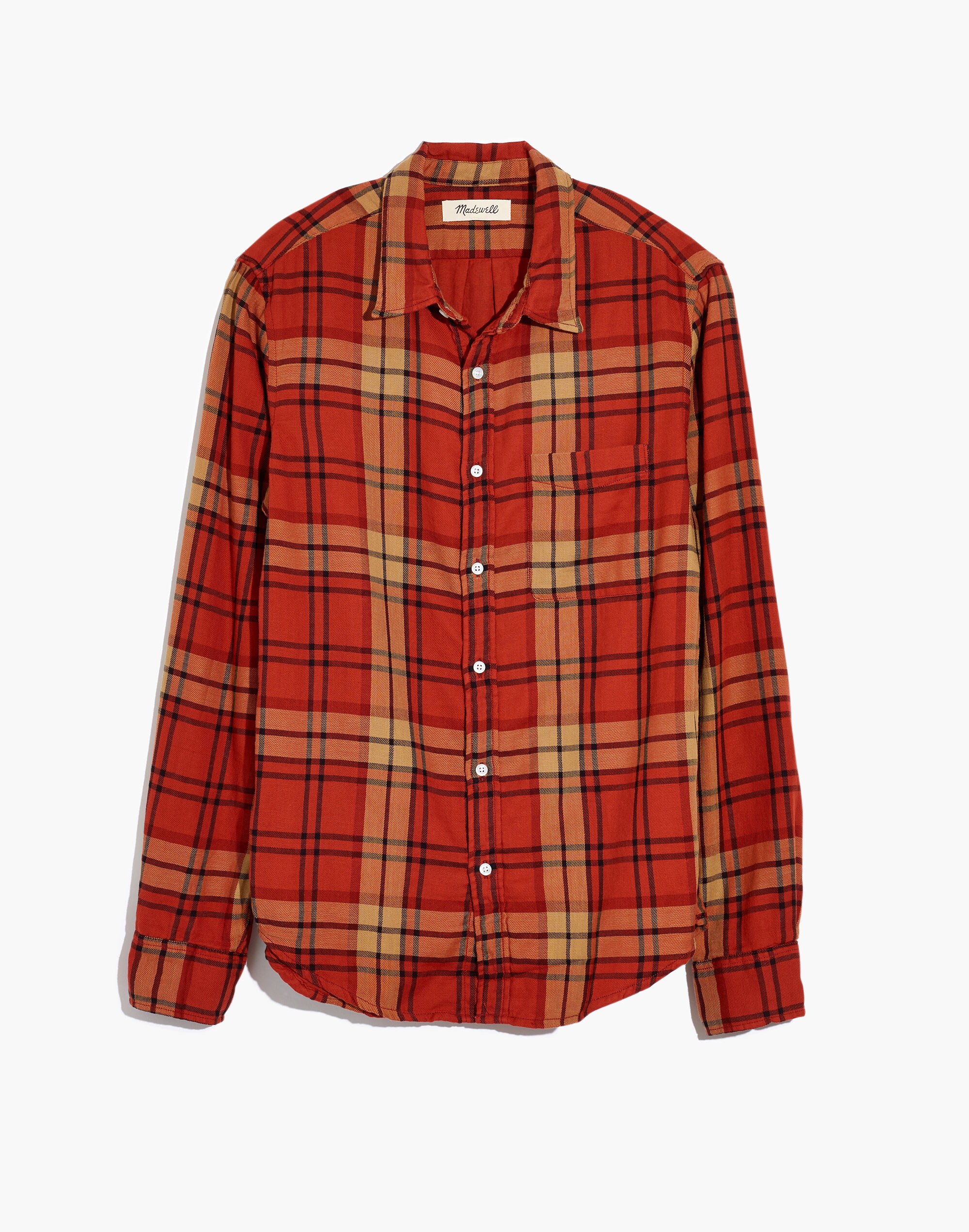 Double-Weave Button-Down Shirt in St. Louis Plaid