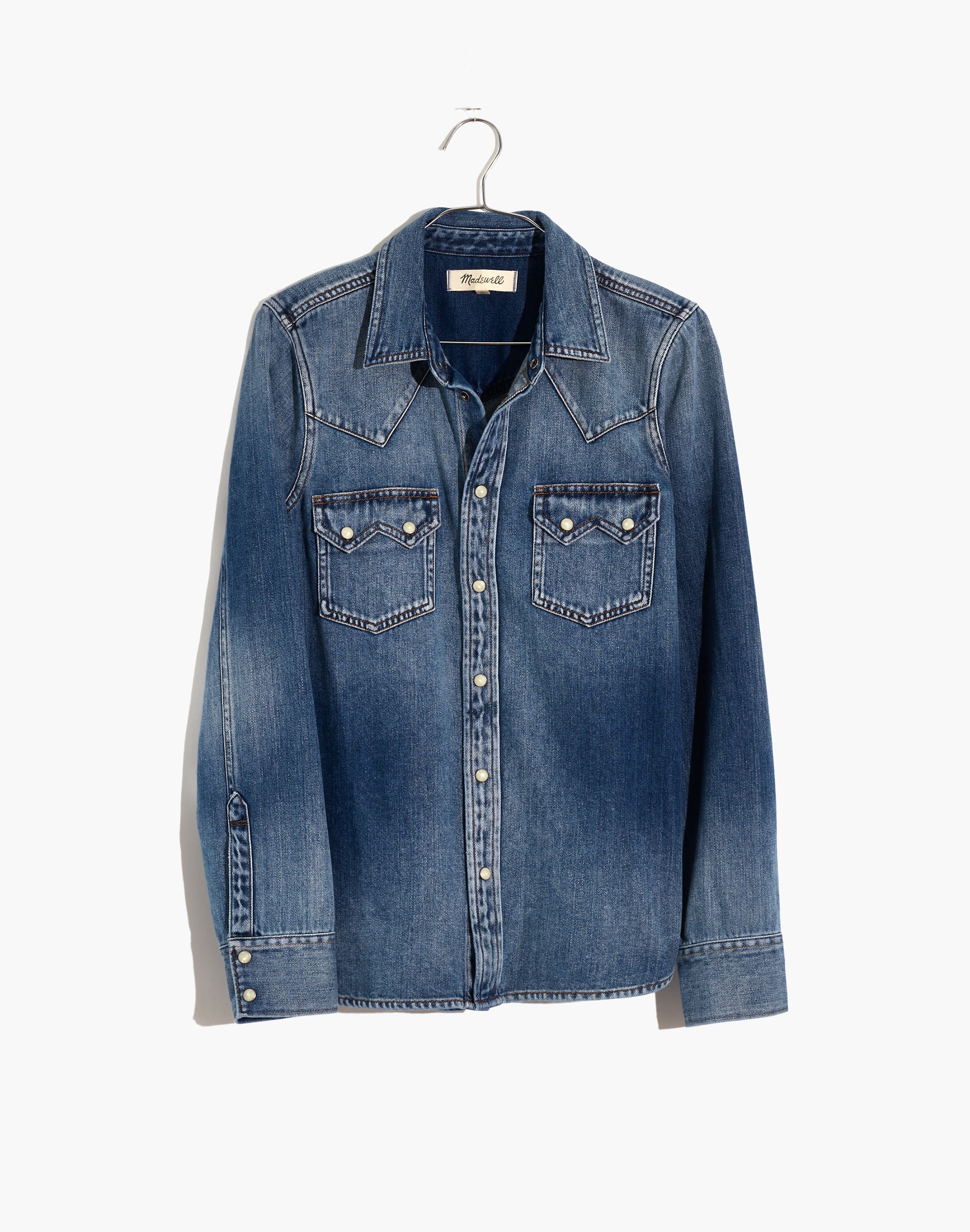 Denim Western Shirt in Basie Wash