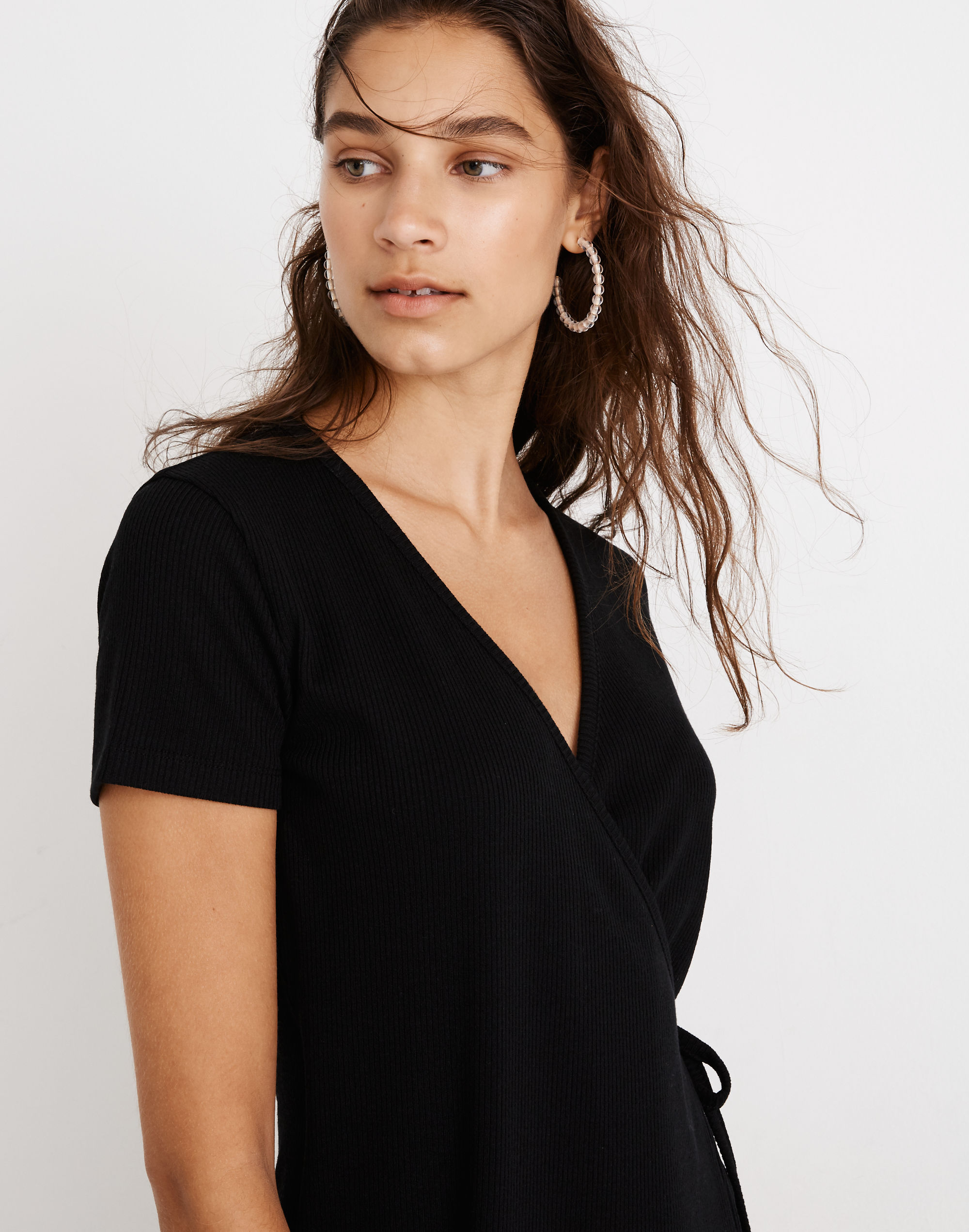 Ribbed Knit Wrap Dress | Madewell