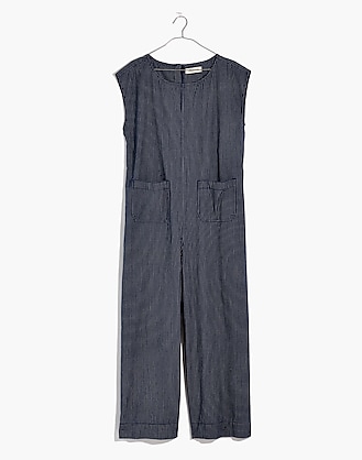  Relaxed Jumpsuit in Mini Windowpane