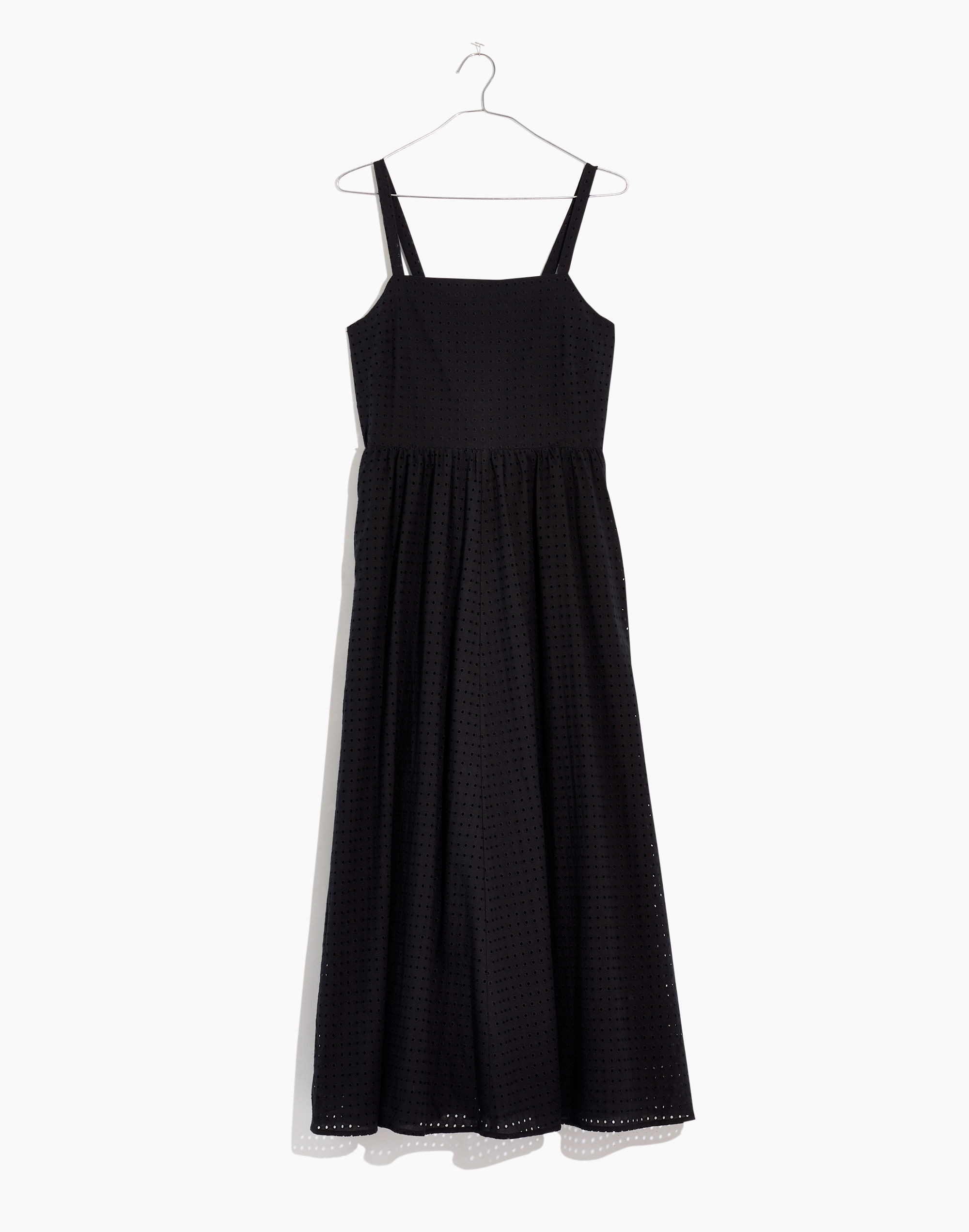 Eyelet Bow-Back Midi Dress