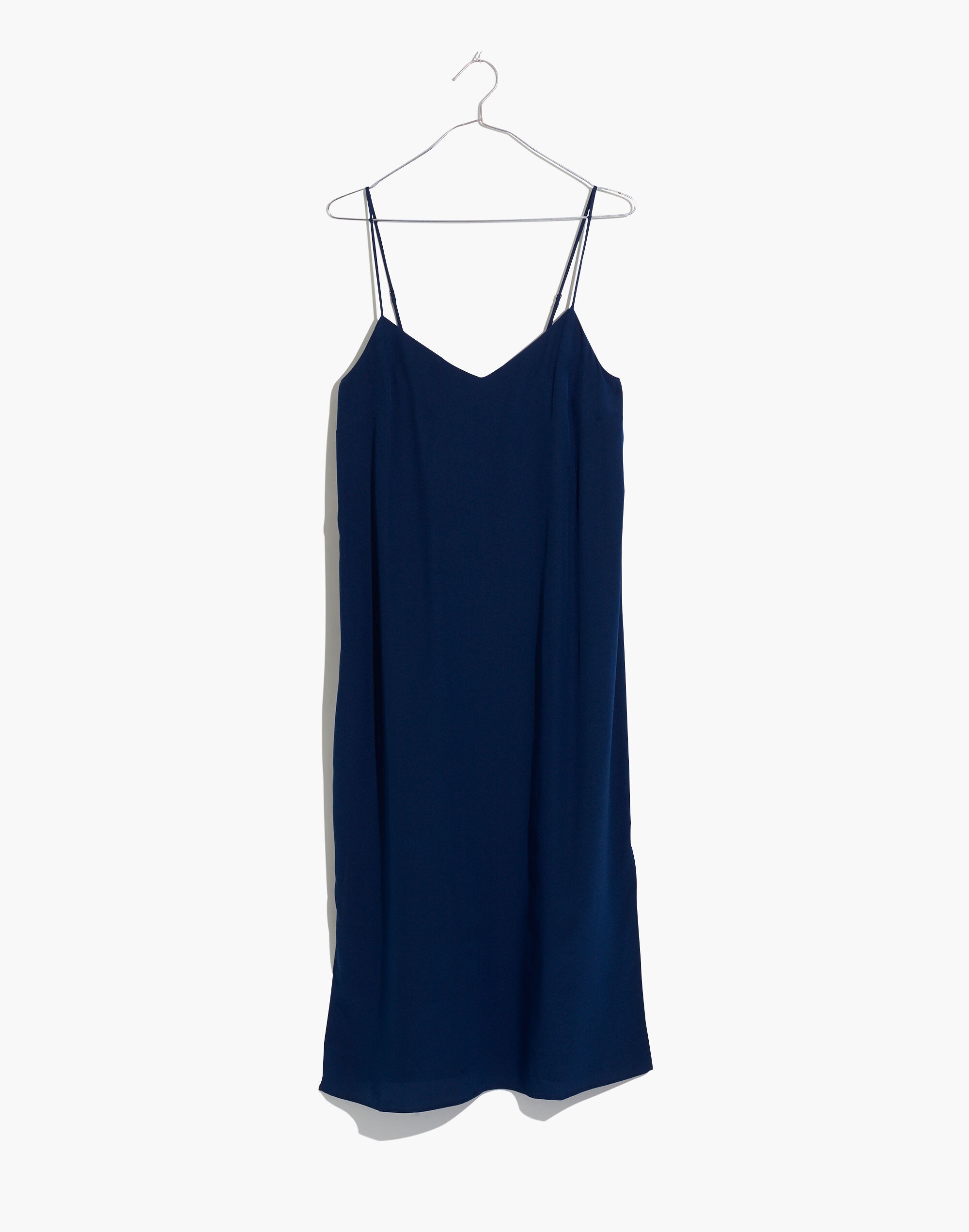 Silk Eva Side-Slit Slip Dress