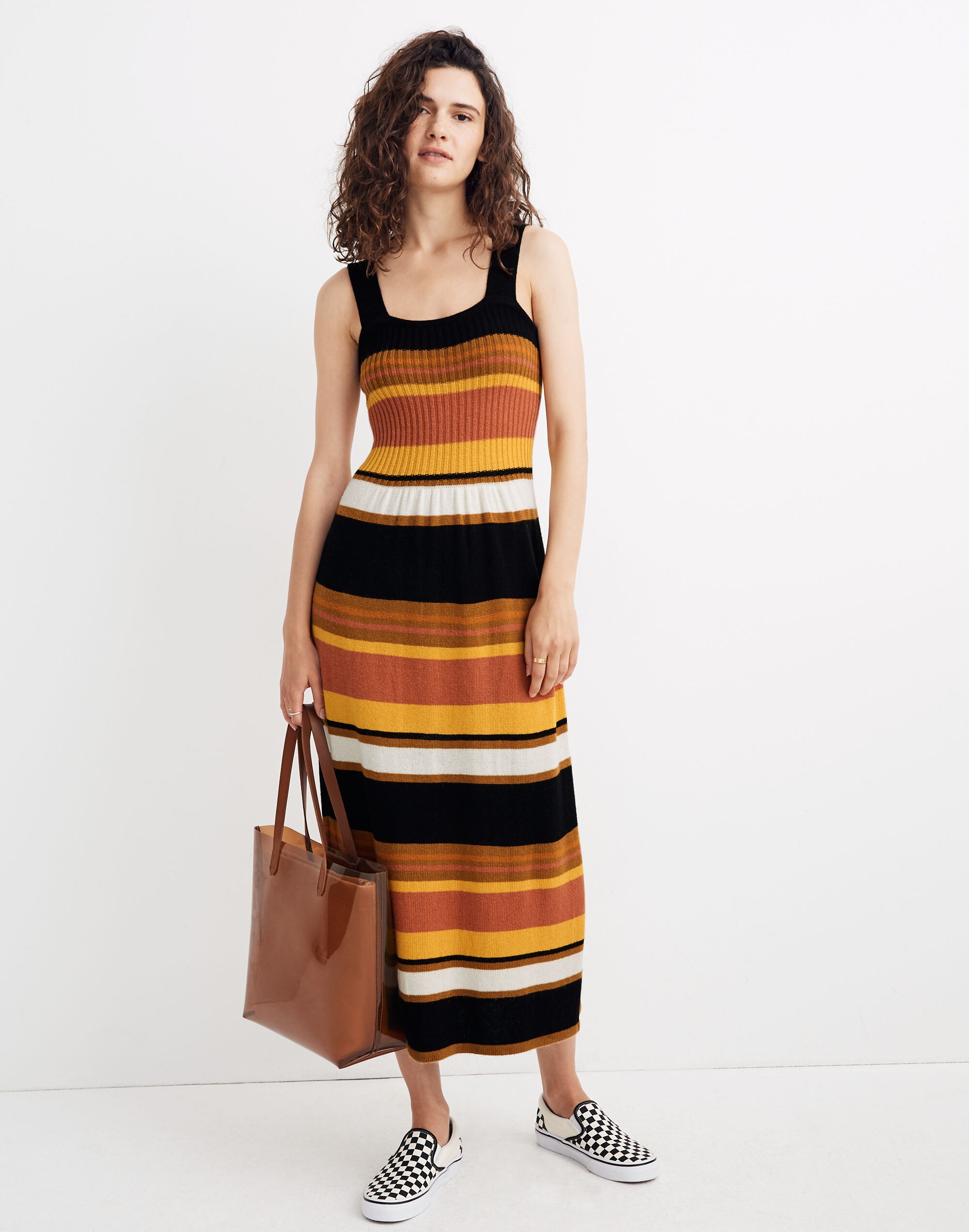 Ribbed Tank Sweater Dress