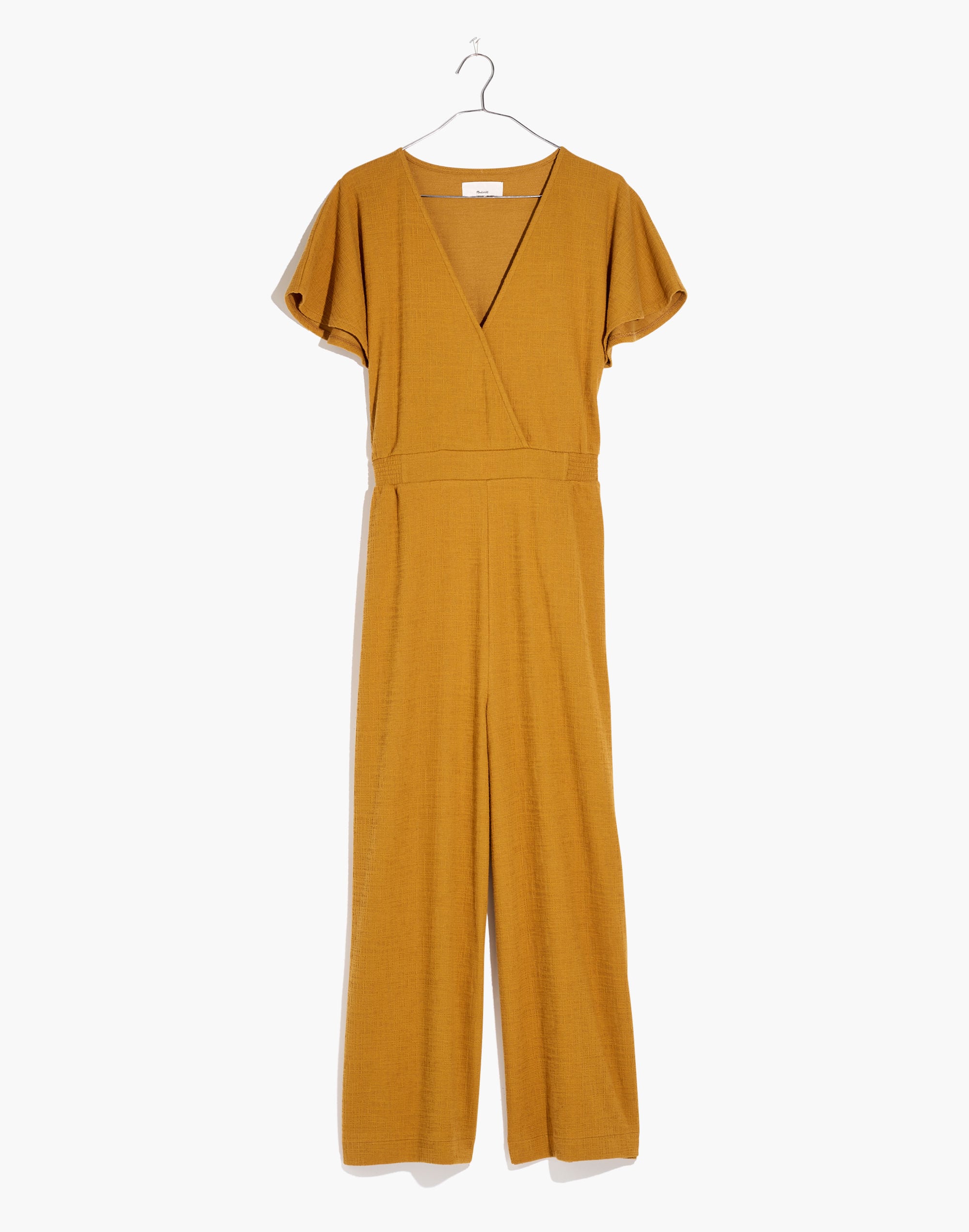 Texture &amp; Thread Wide-Leg Wrap Jumpsuit