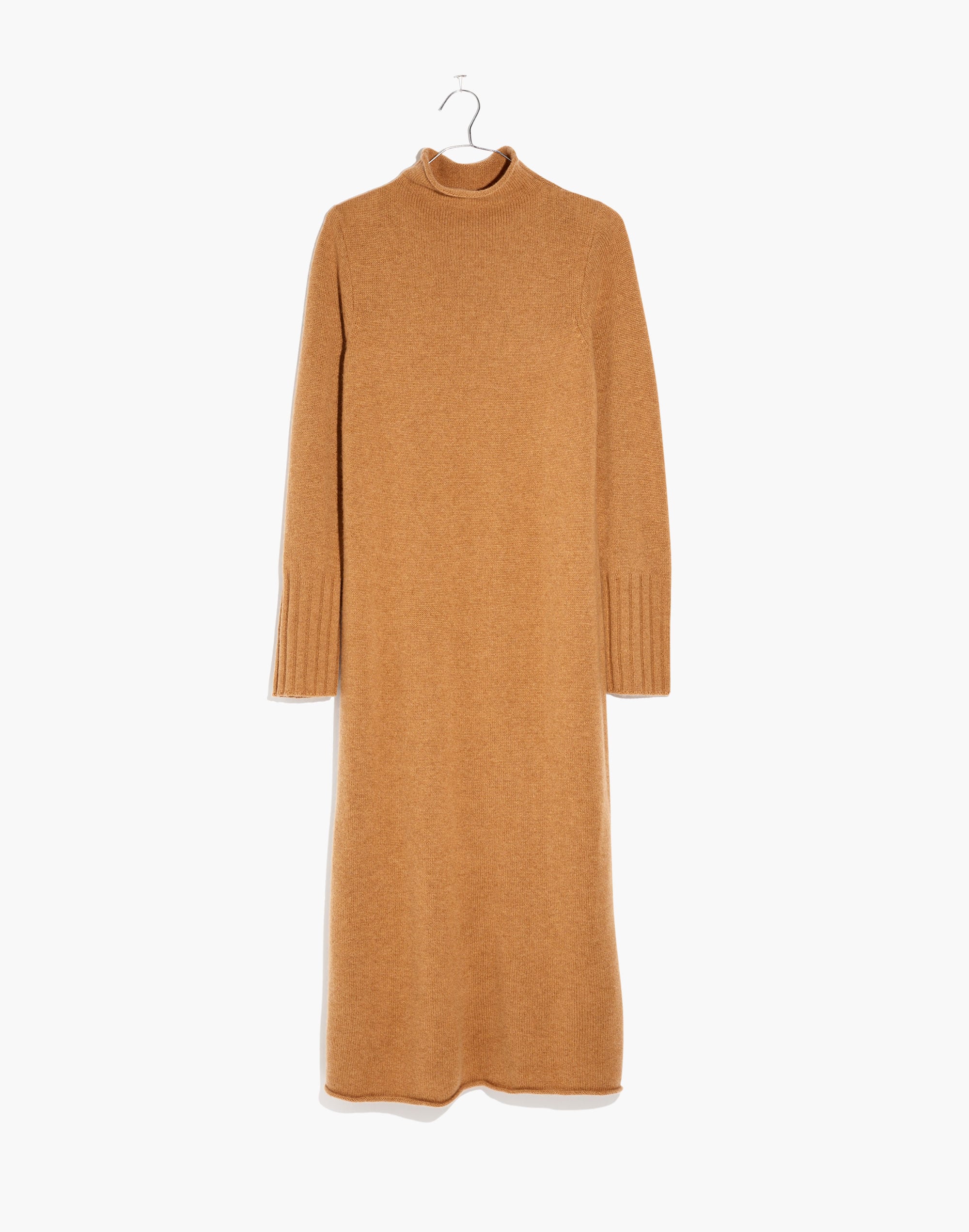 Cashmere Mockneck Midi Sweater Dress