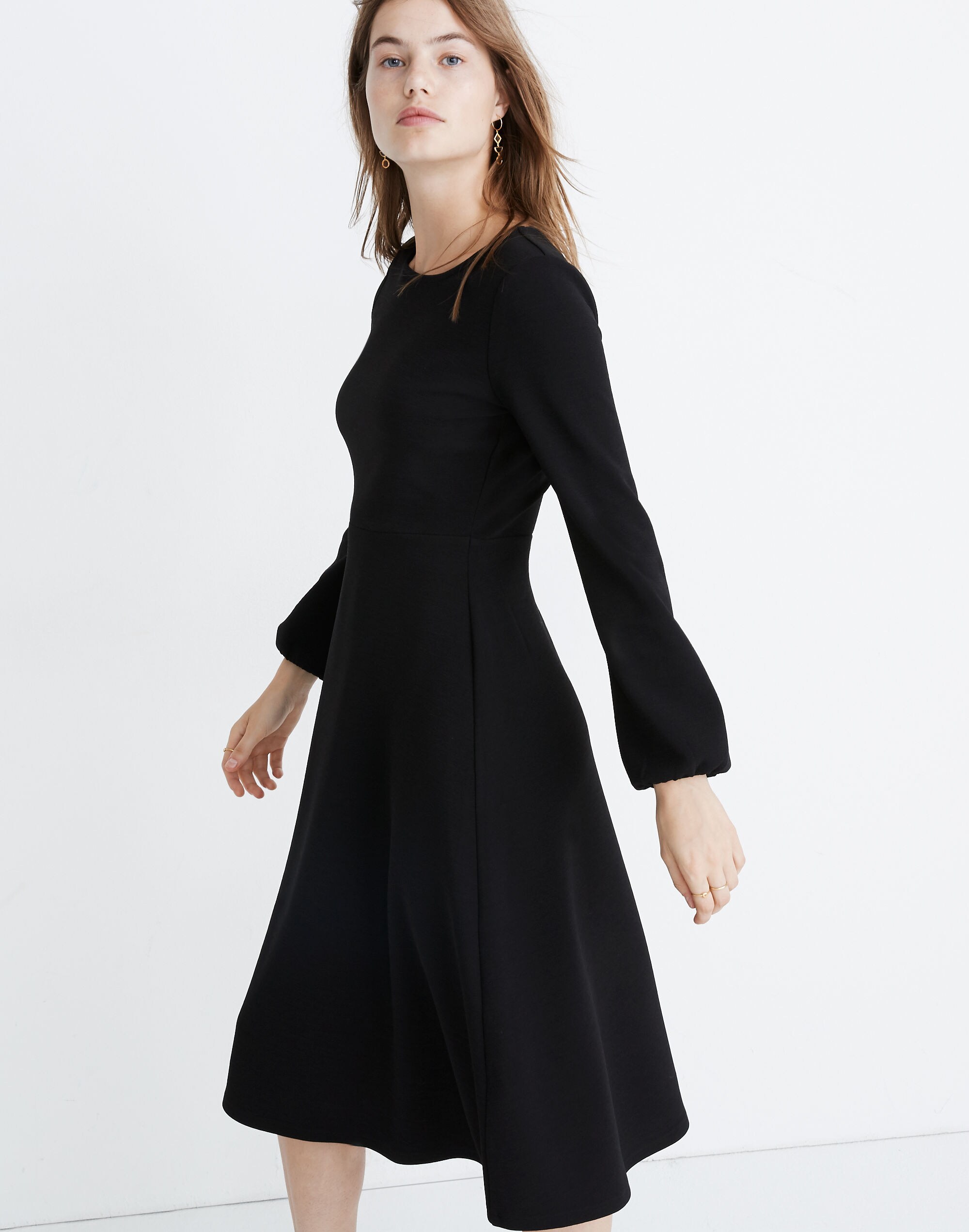 Texture &amp; Thread Crepe Midi Dress