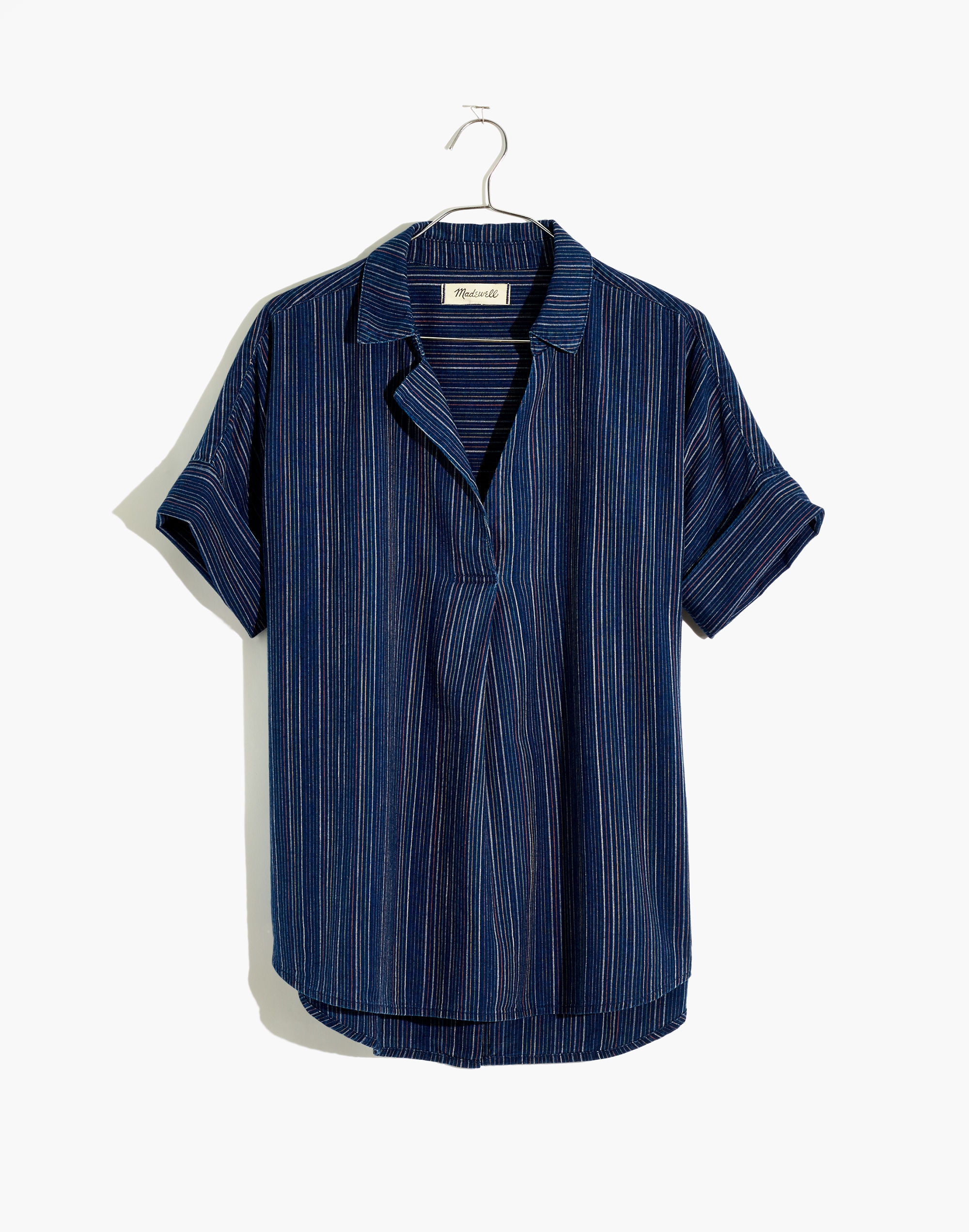 Courier Button-Back Shirt in Cecile Stripe
