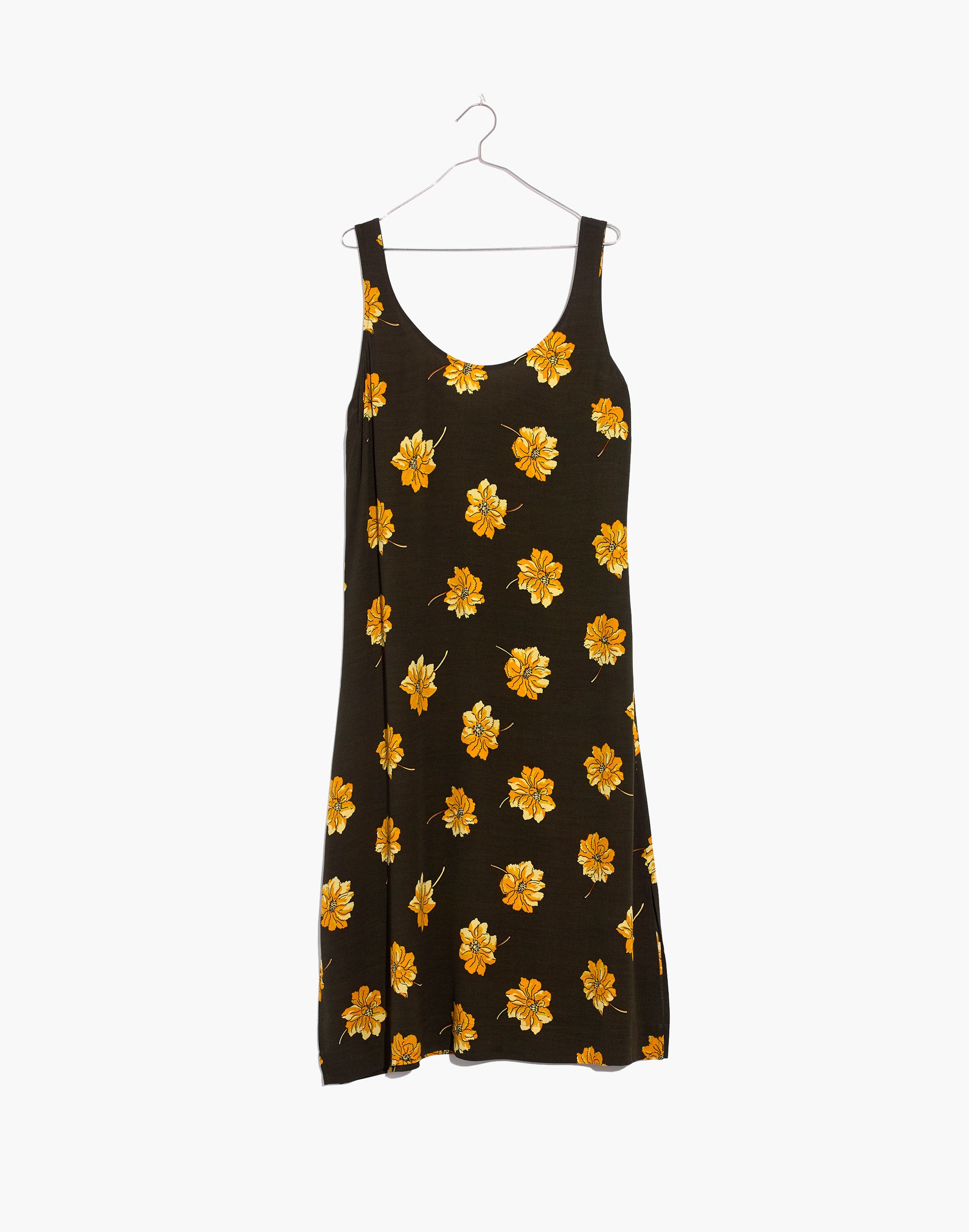 Tank Midi Dress in Fall Flowers