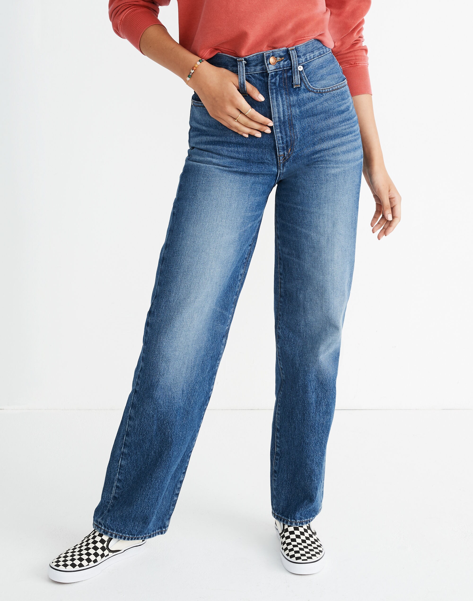 Rivet &amp; Thread High-Rise Wide-Leg Jeans