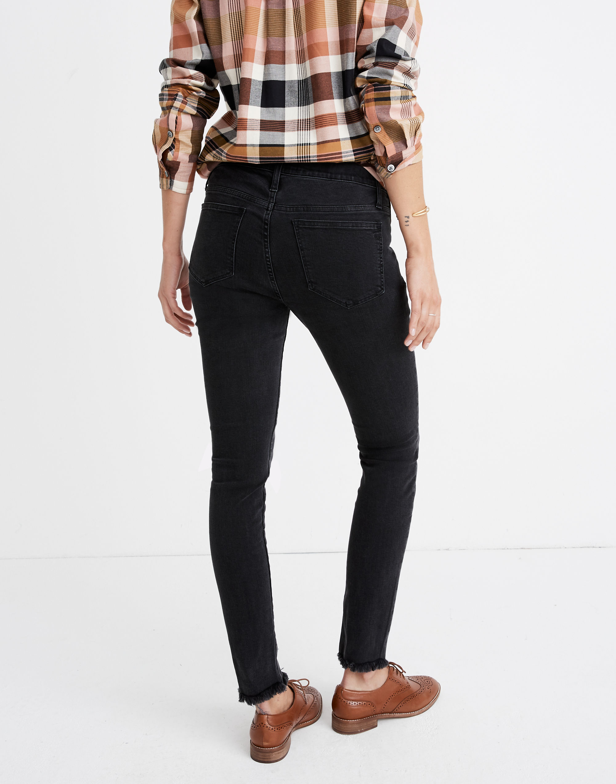 Maternity Side-Panel Skinny Jeans in Berkeley Wash: Adjustable Edition