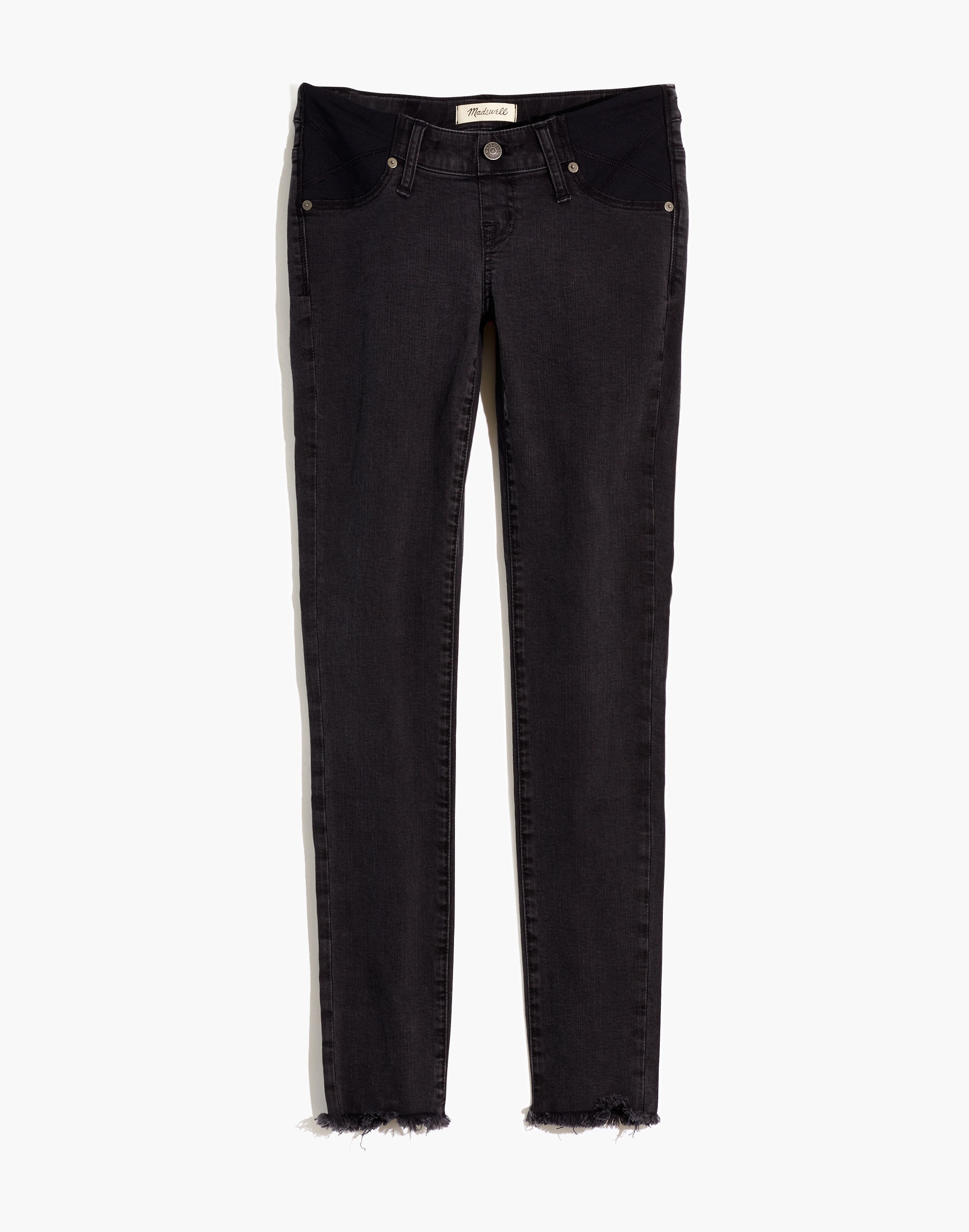 Maternity Side-Panel Skinny Jeans in Berkeley Wash: Adjustable Edition