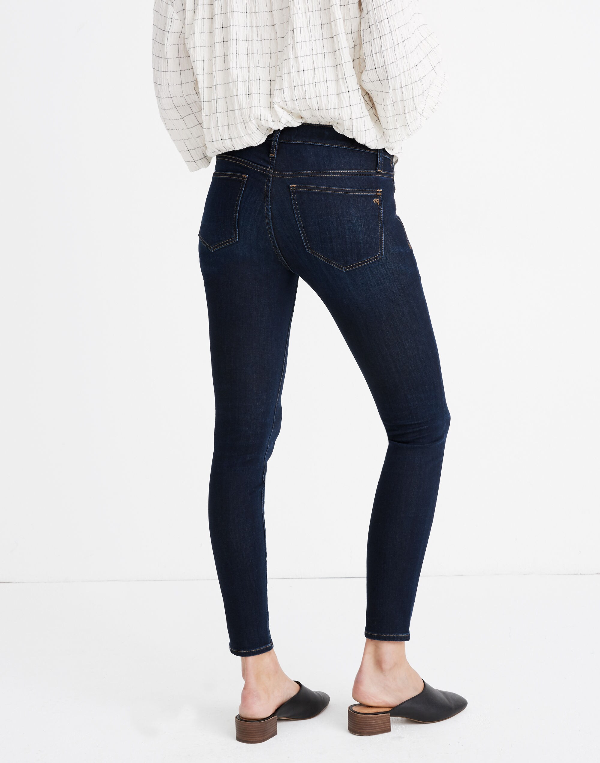 Maternity Side-Panel Skinny Jeans in Larkspur Wash: Adjustable TENCEL&trade; Denim Edition