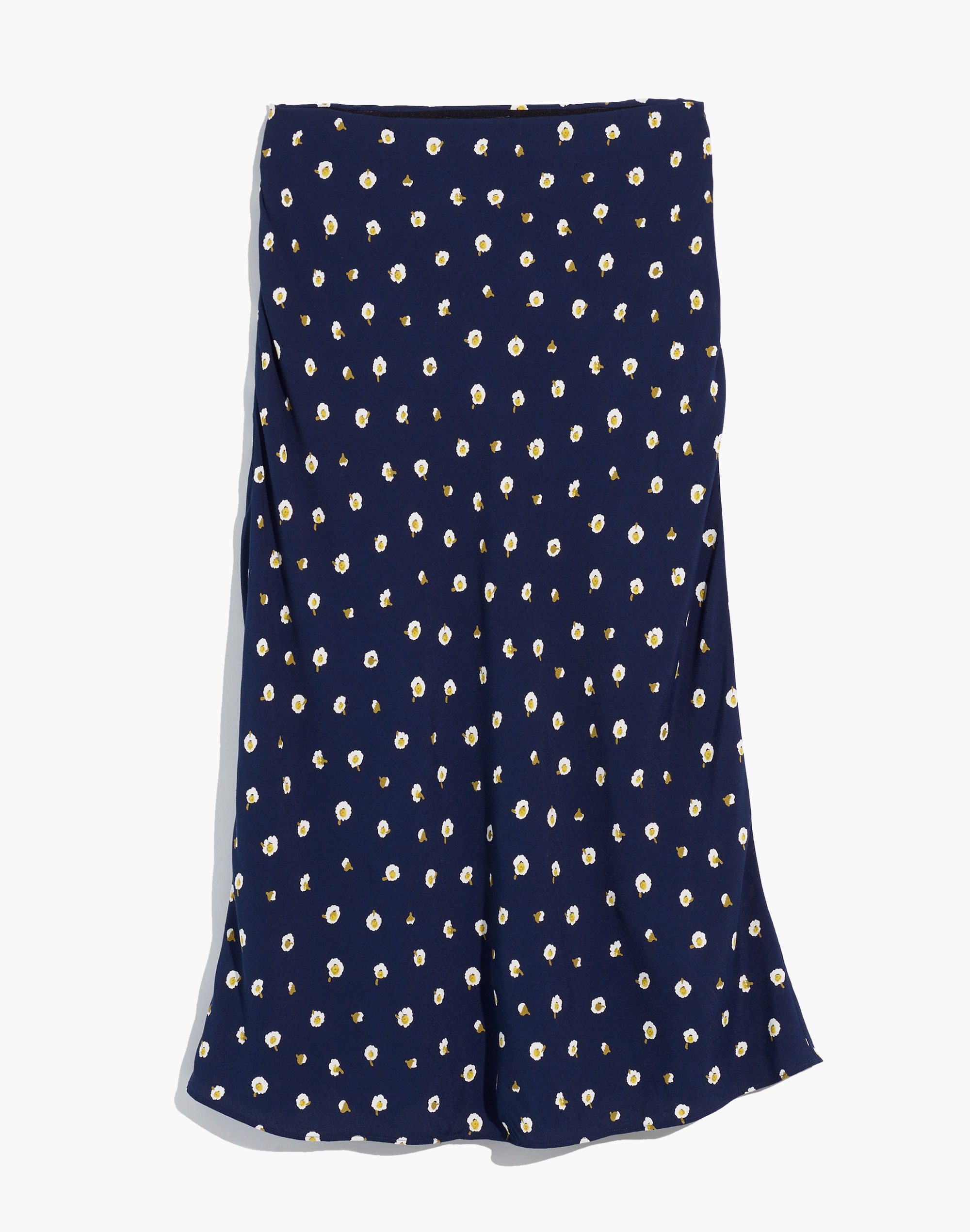 Midi Slip Skirt in Daisy Dots