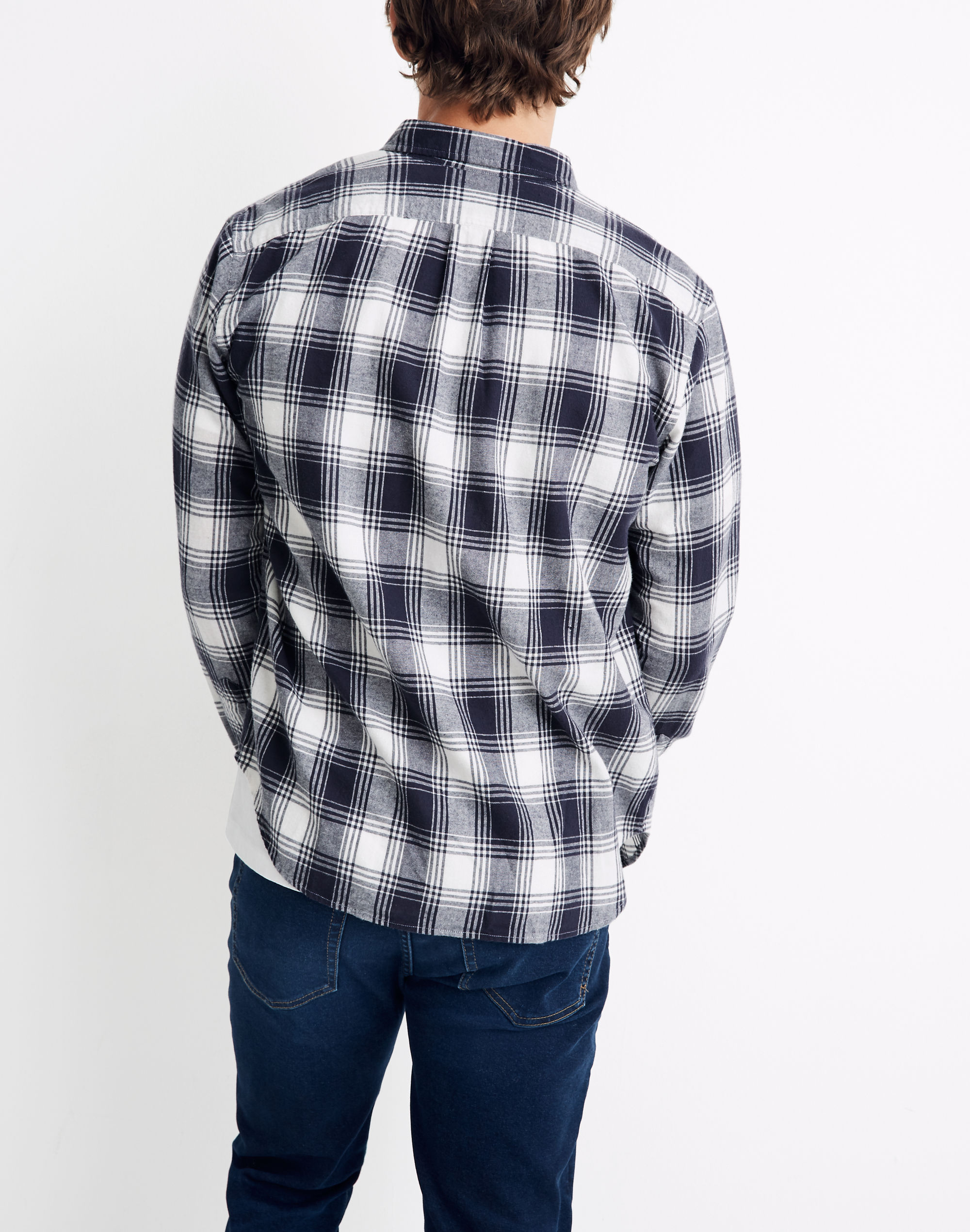 Lightweight Flannel Shirt in Newnham Plaid