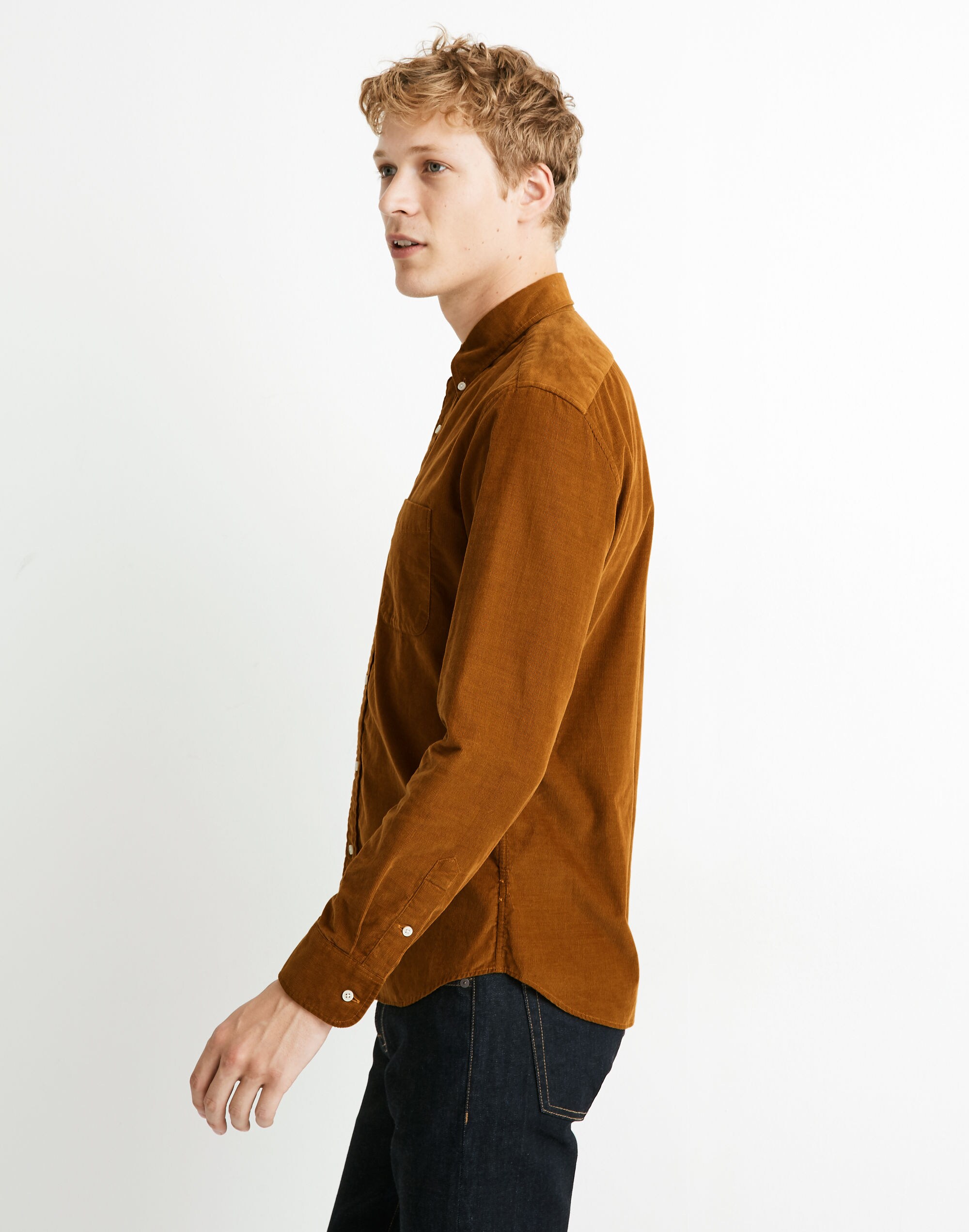 Corduroy Button-Down Shirt