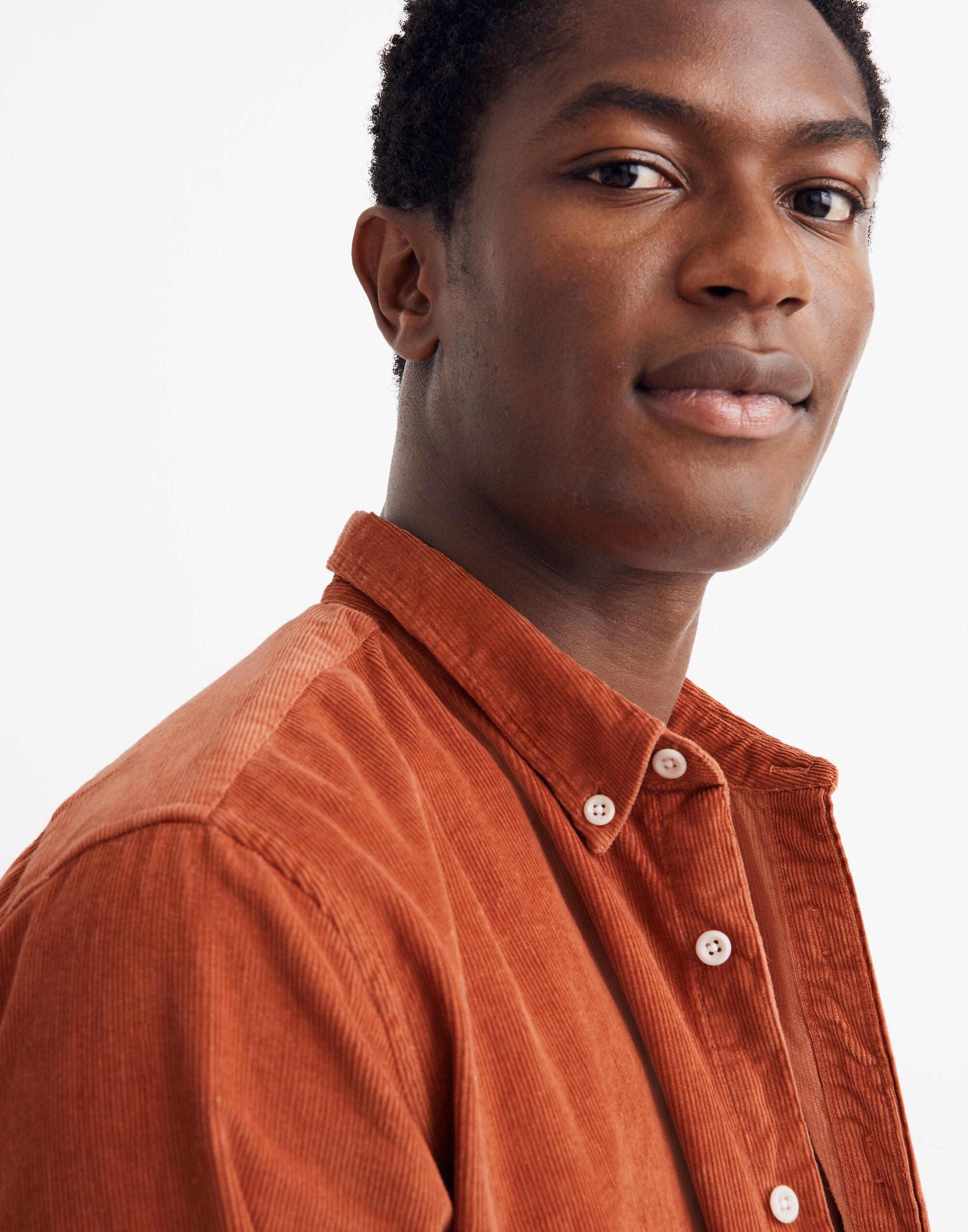 Corduroy Button-Down Shirt