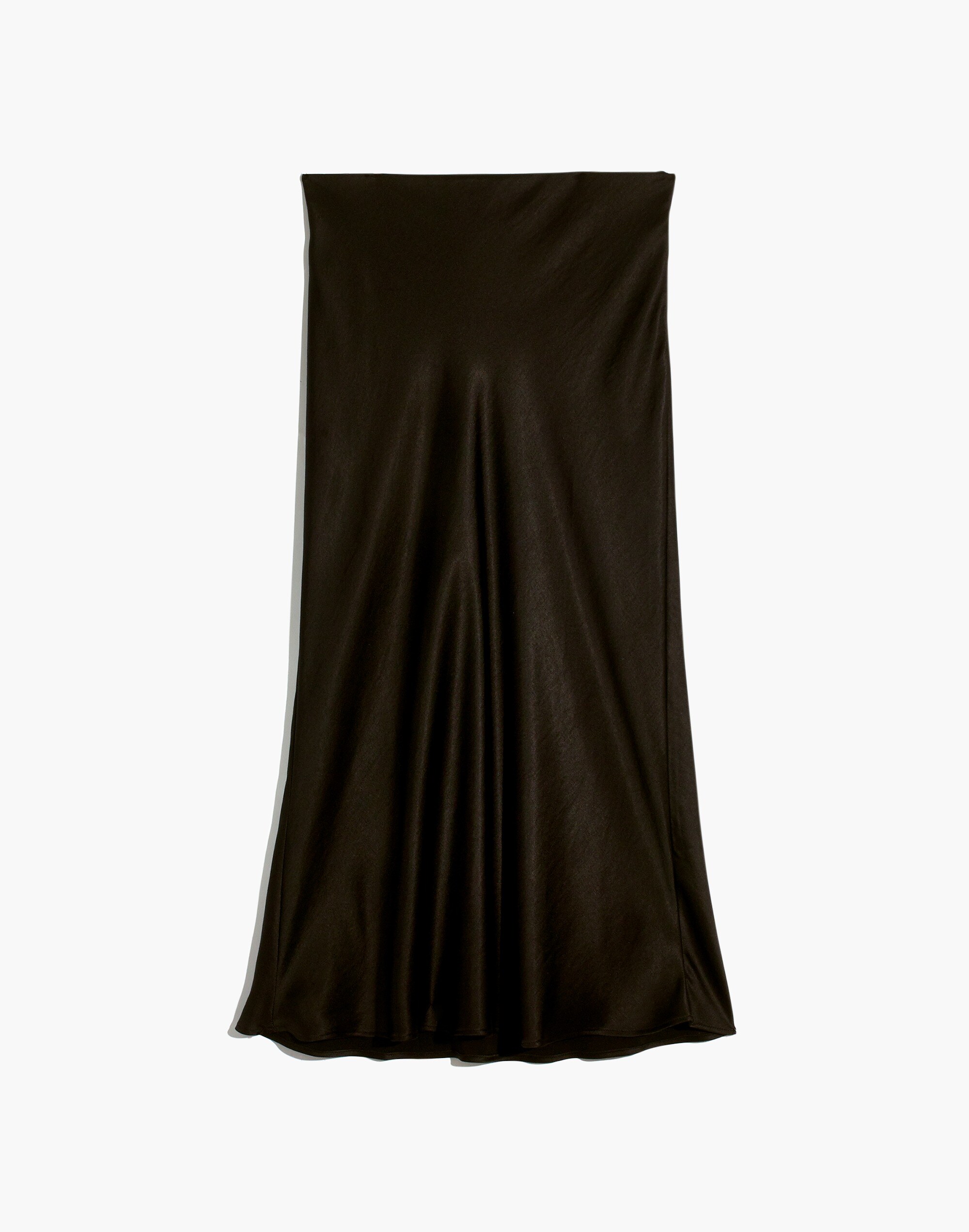Satin Midi Slip Skirt