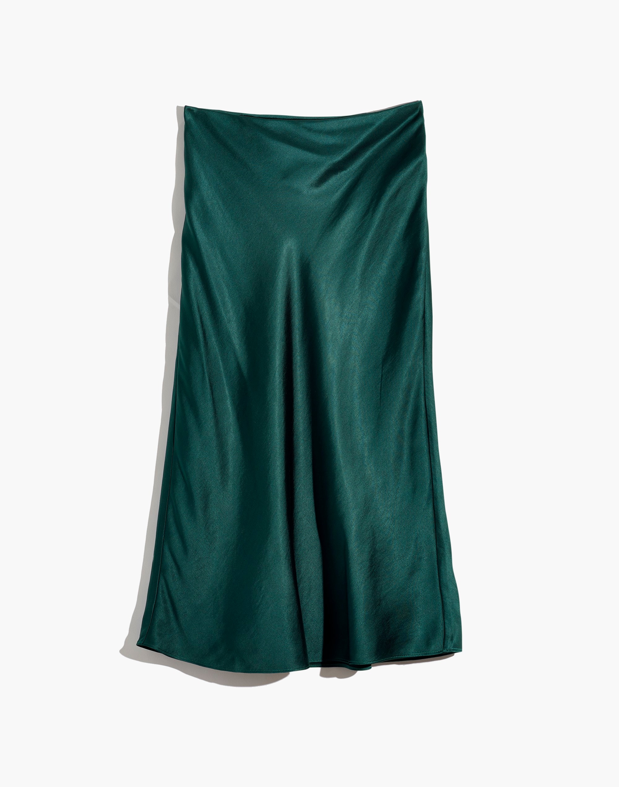 Satin Midi Slip Skirt