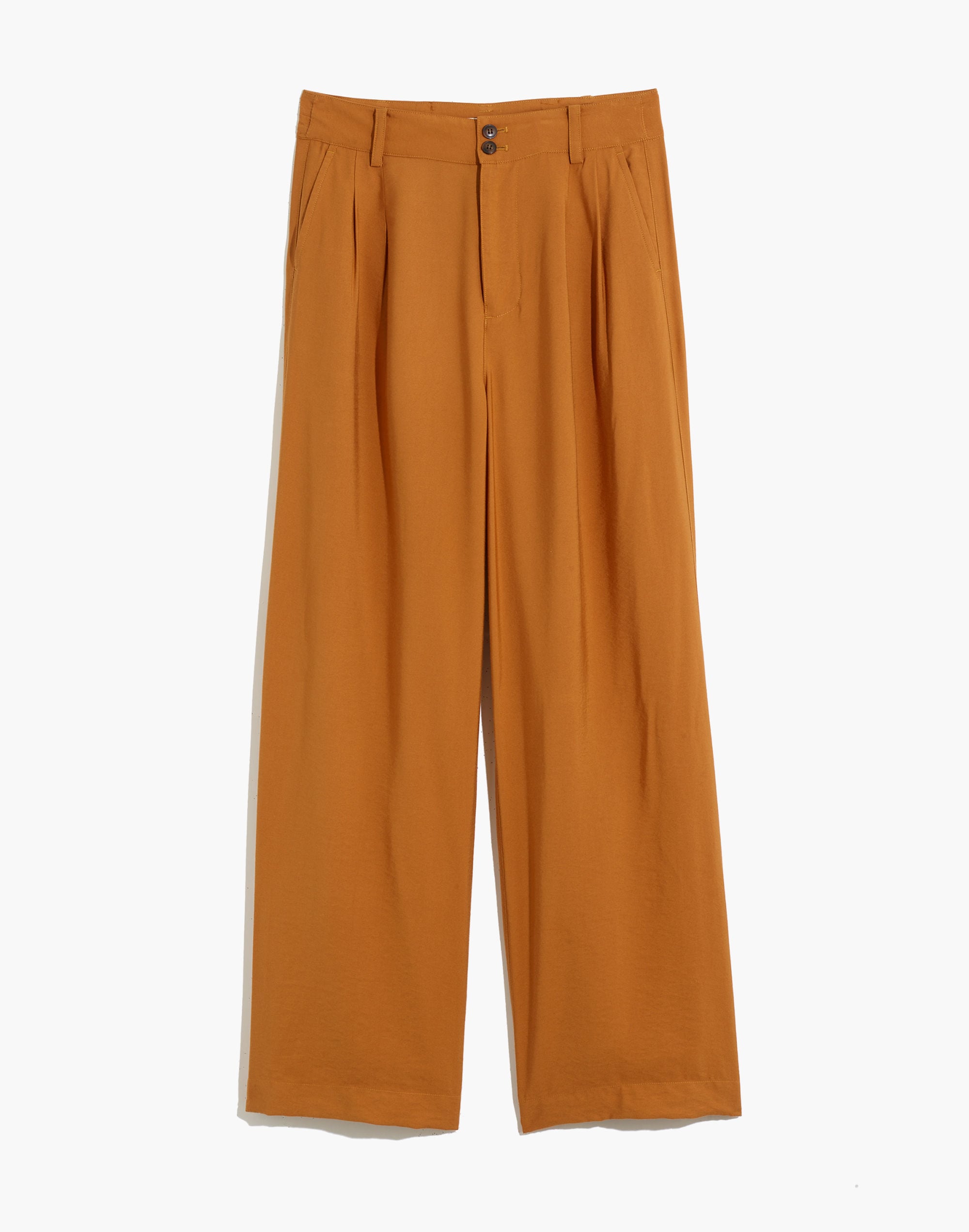 Petite Drapey Pleated Wide-Leg Pants