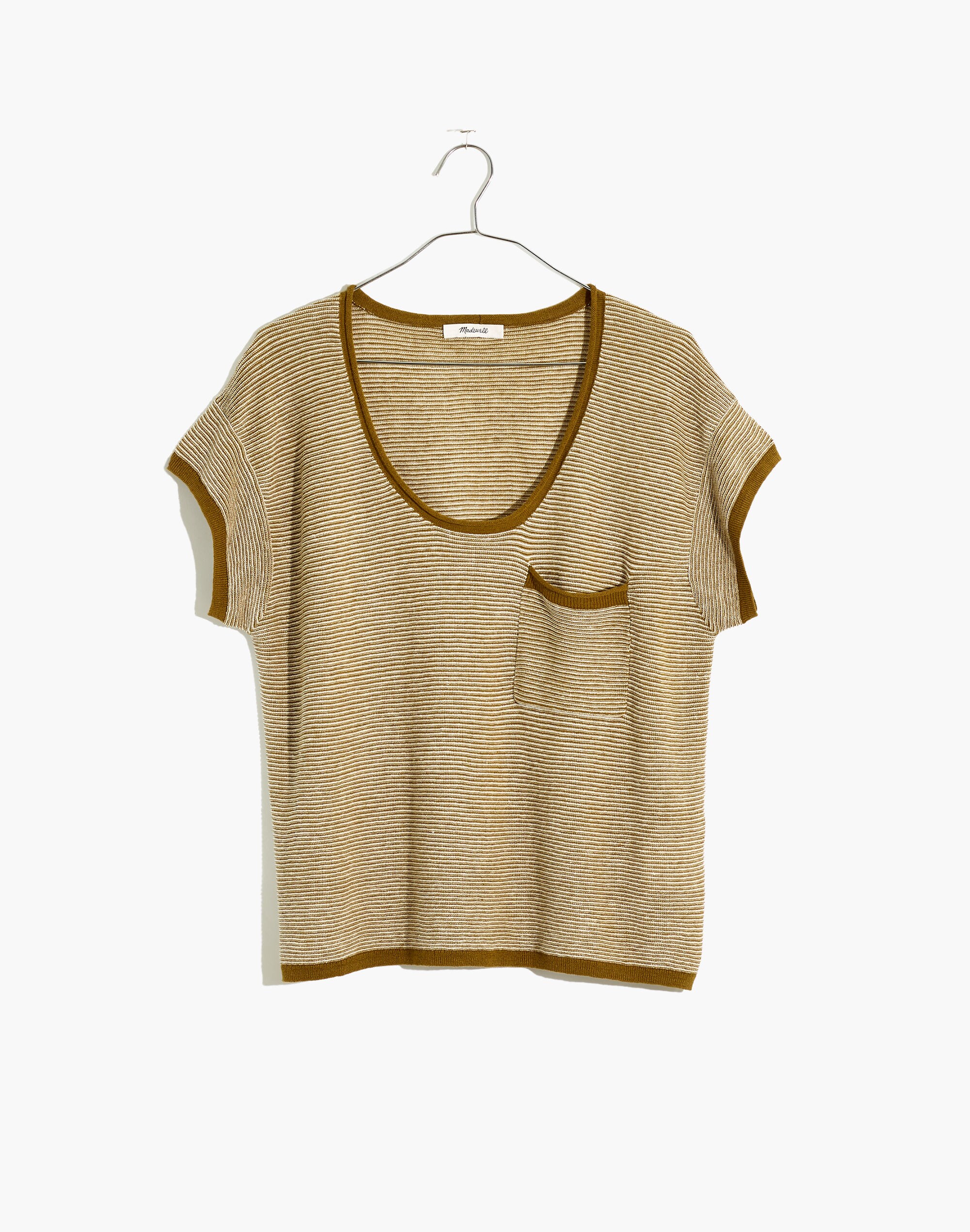 Watermoor Short-Sleeve Sweater in Stripe